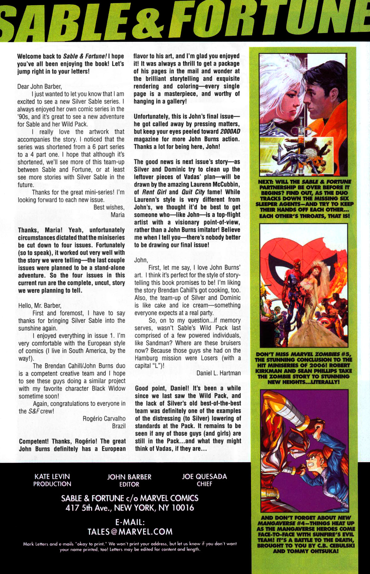 Read online Sable & Fortune comic -  Issue #3 - 24