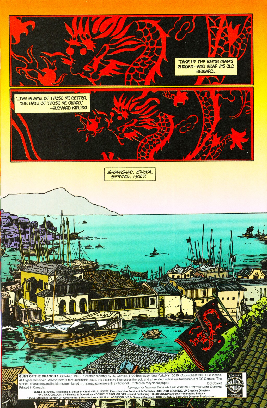 Read online Guns of the Dragon comic -  Issue #1 - 2