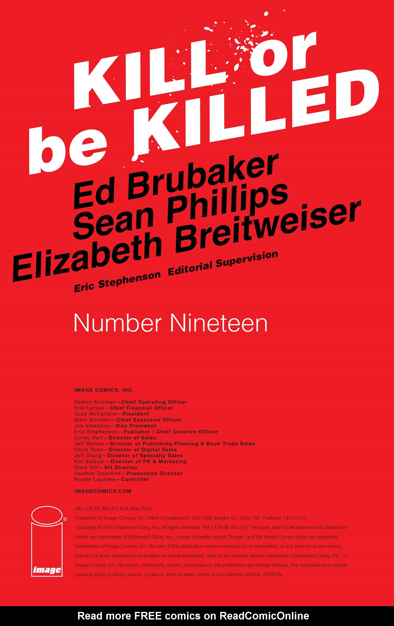 Read online Kill or Be Killed comic -  Issue #19 - 2