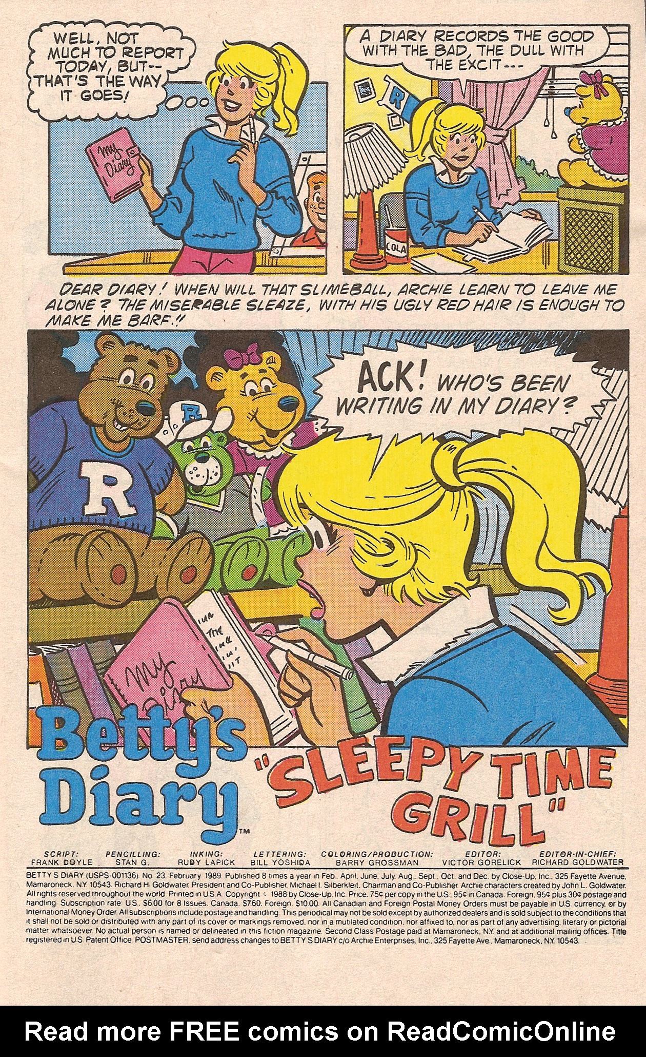 Read online Betty's Diary comic -  Issue #23 - 3
