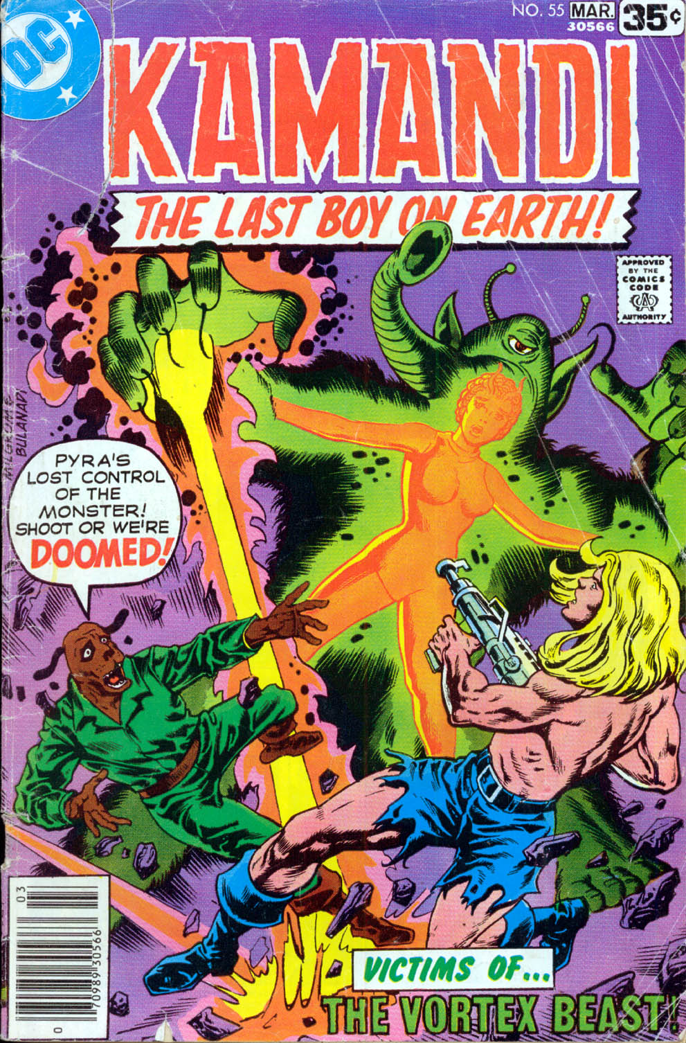Read online Kamandi, The Last Boy On Earth comic -  Issue #55 - 1