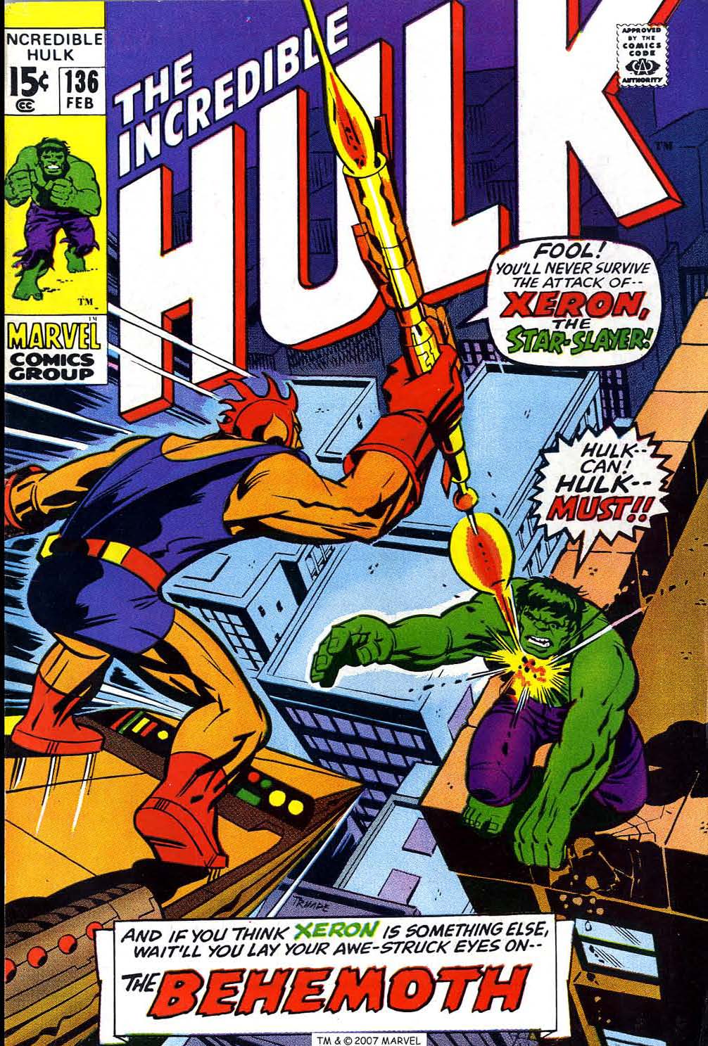 Read online The Incredible Hulk (1968) comic -  Issue #136 - 1