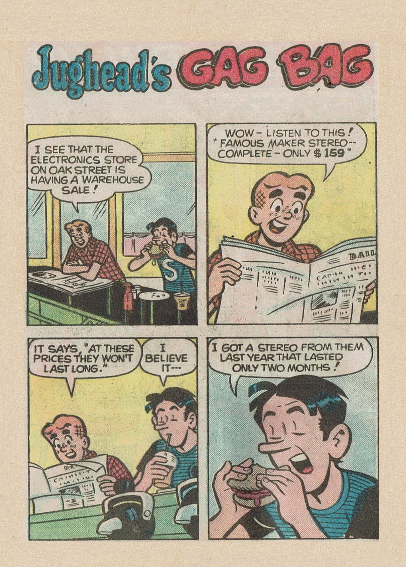 Read online Archie's Double Digest Magazine comic -  Issue #29 - 217