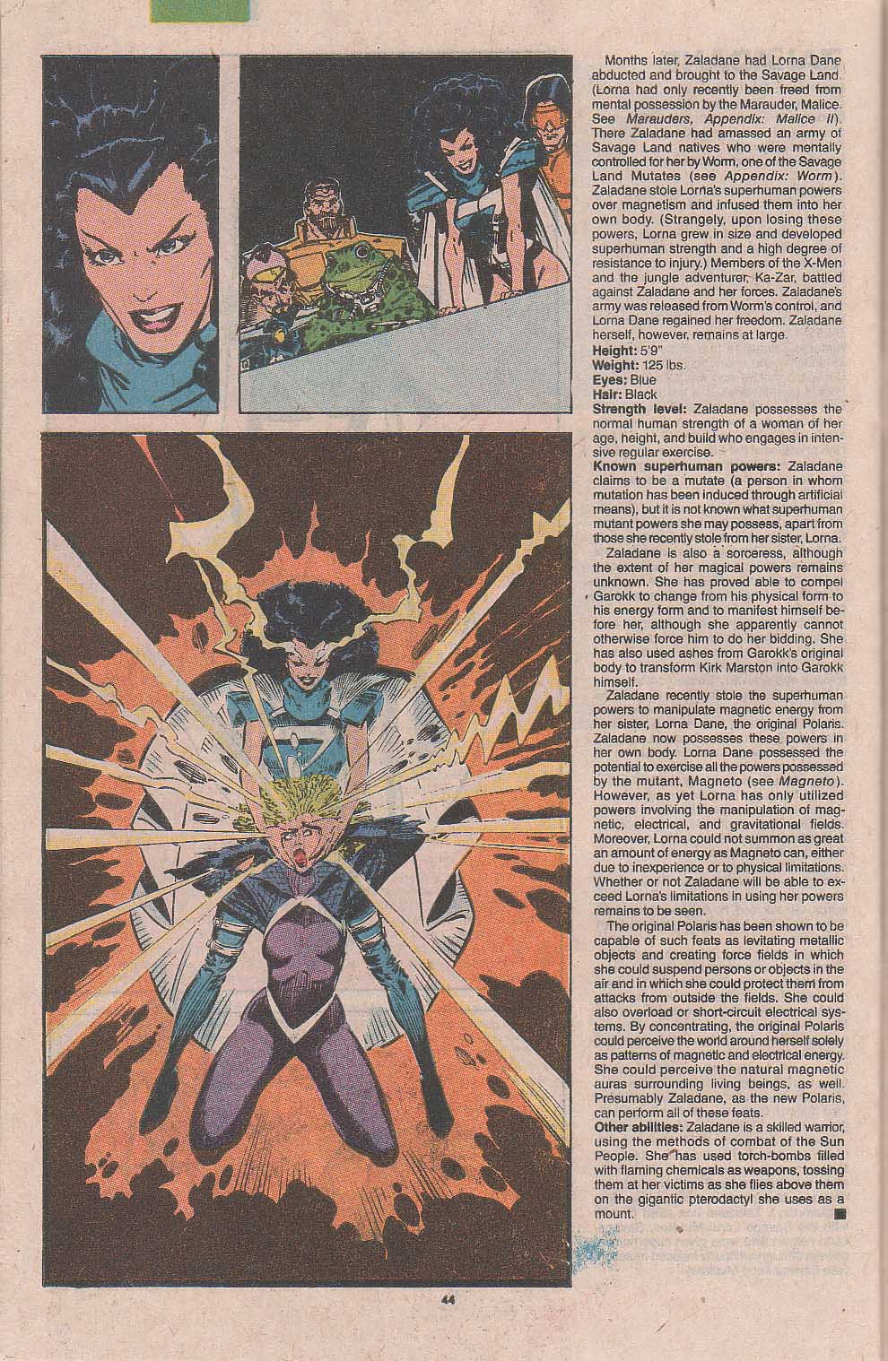 Read online The Official Handbook of the Marvel Universe: Update '89 comic -  Issue #8 - 73