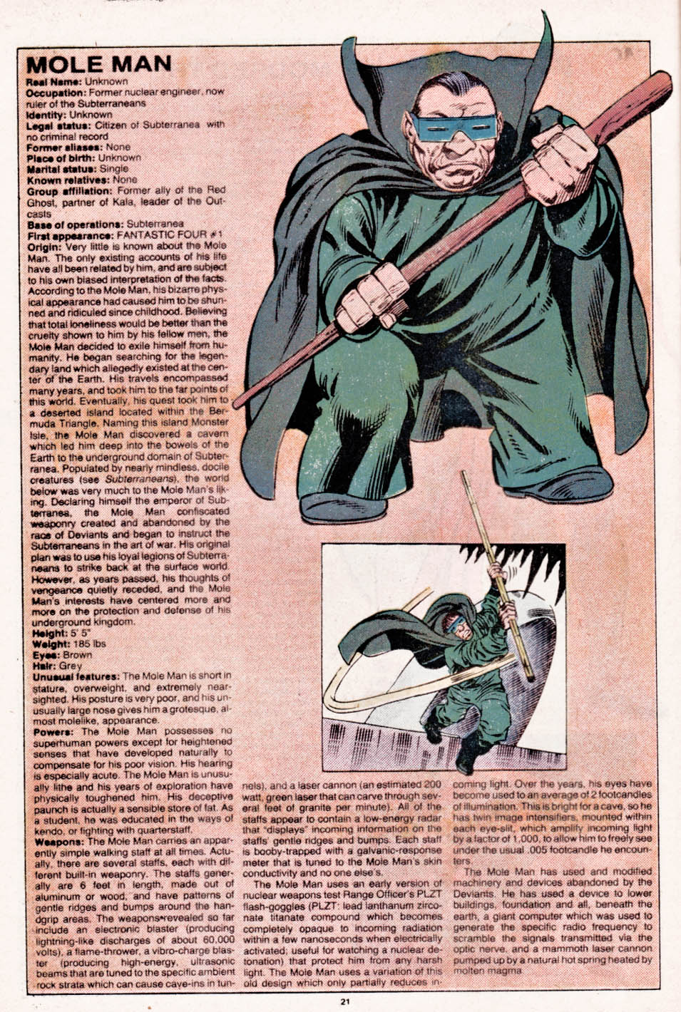 Read online The Official Handbook of the Marvel Universe comic -  Issue #7 - 22