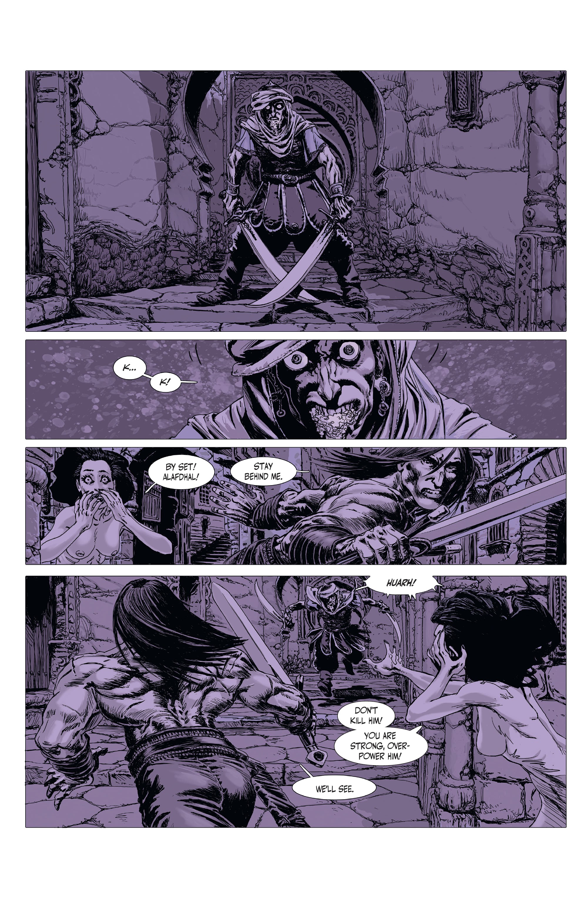 Read online The Cimmerian: The Man-Eaters Of Zamboula comic -  Issue #1 - 22