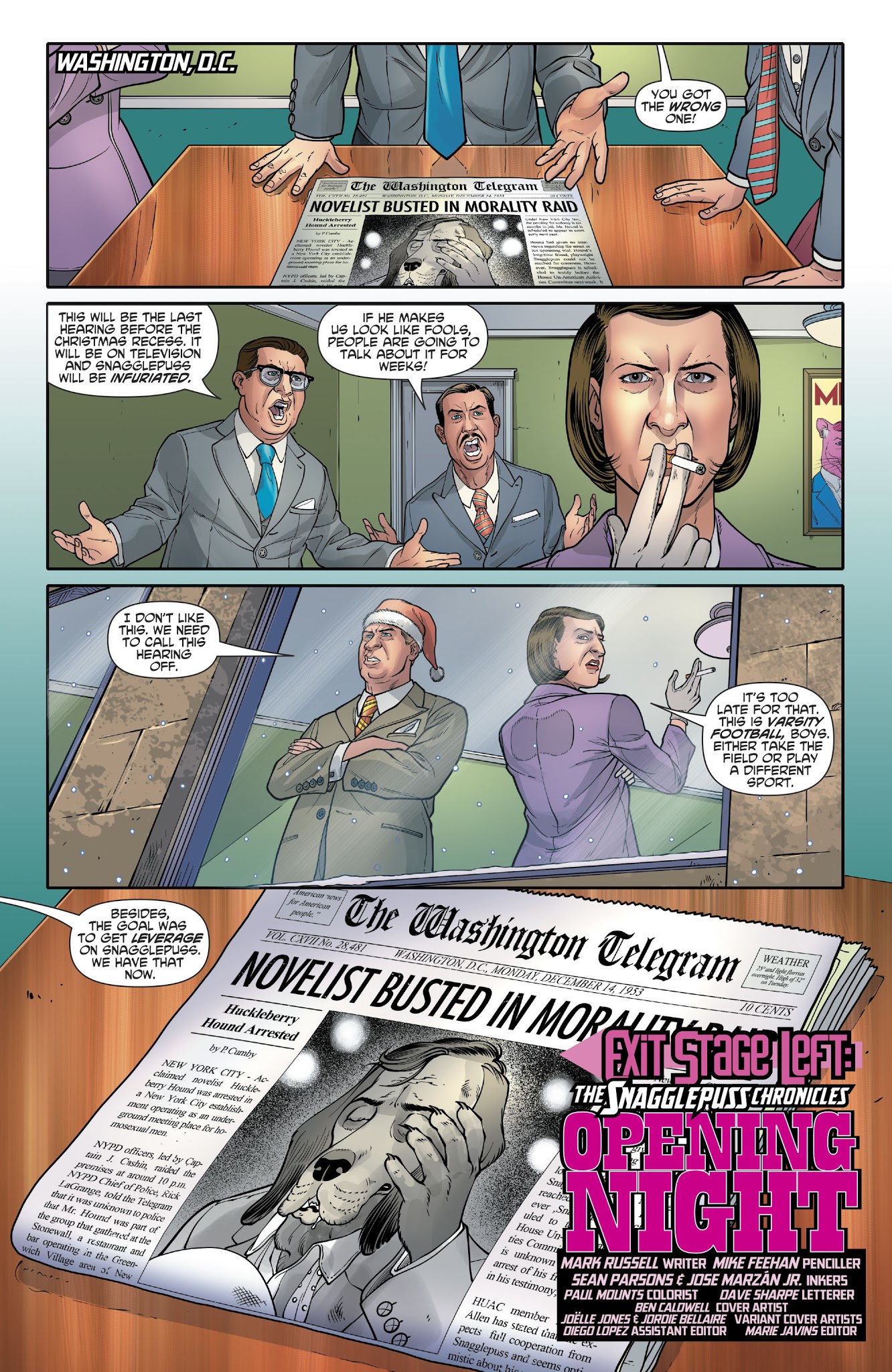 Read online Exit Stage Left: The Snagglepuss Chronicles comic -  Issue #5 - 6
