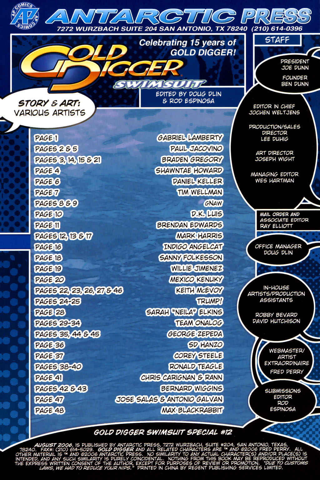 Read online Gold Digger Swimsuit Special comic -  Issue #12 - 2