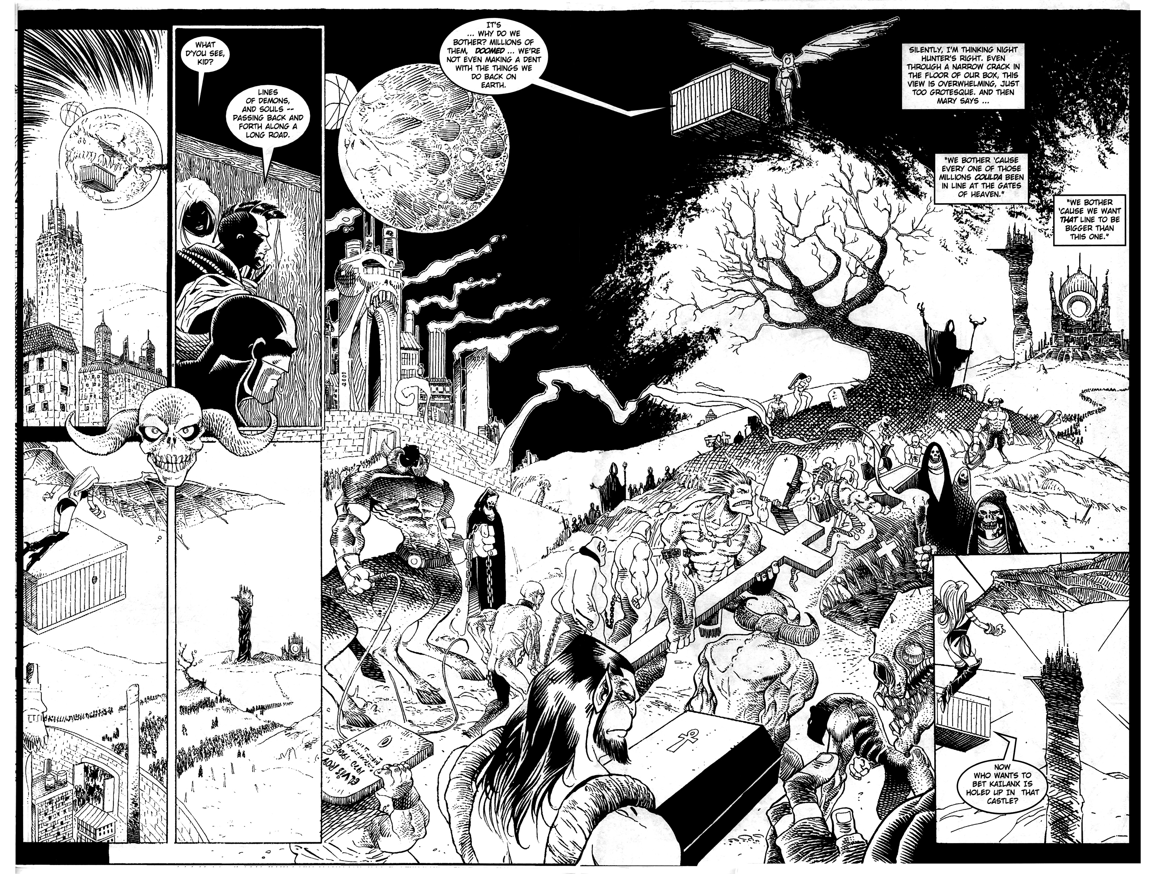 Read online Warrior Nun: Black & White comic -  Issue #14 - 19