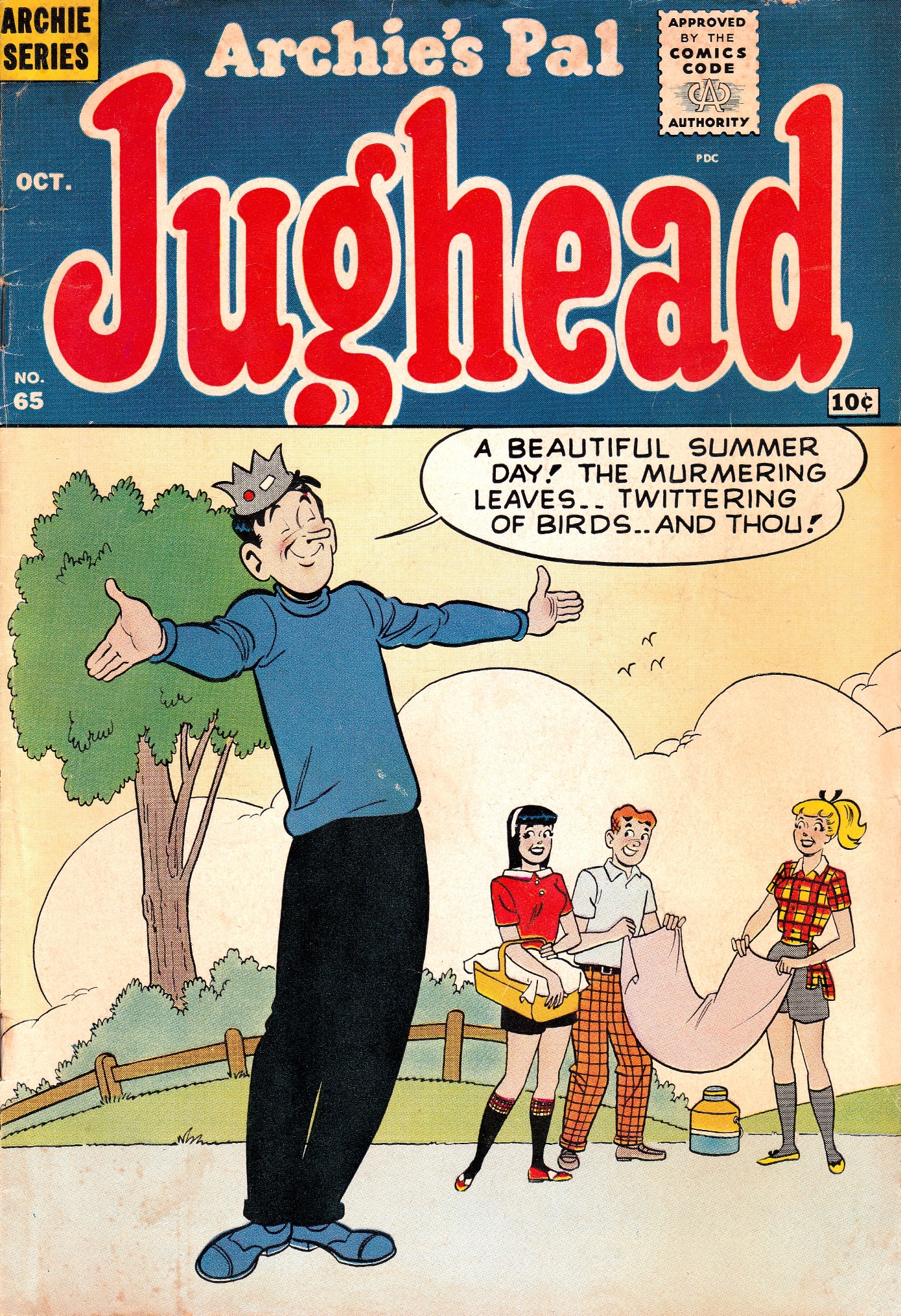 Read online Archie's Pal Jughead comic -  Issue #65 - 1