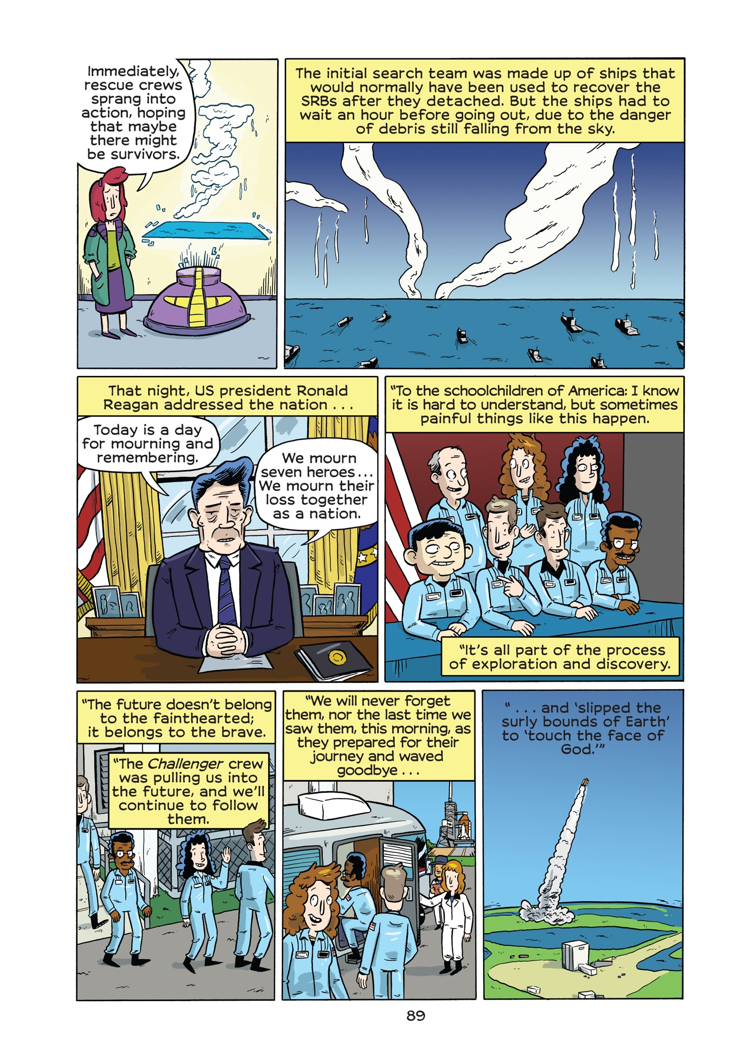 Read online History Comics comic -  Issue # The Challenger Disaster: Tragedy in the Skies - 94
