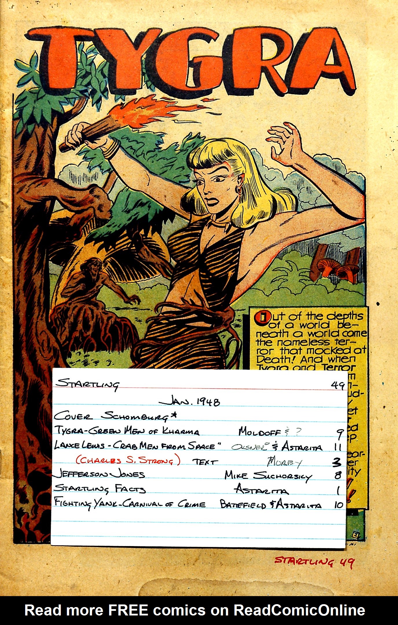 Read online Startling Comics comic -  Issue #49 - 51