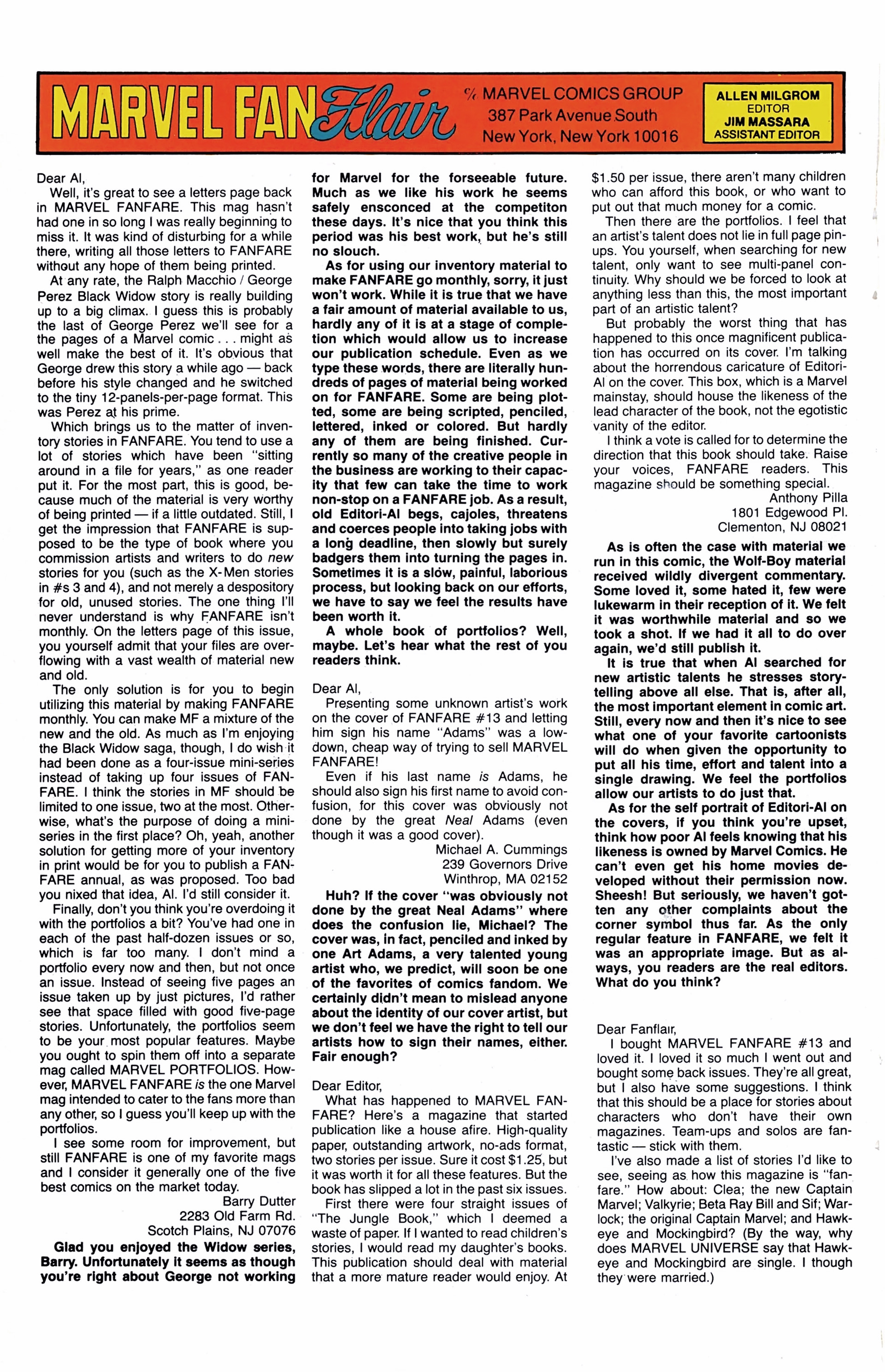 Read online Marvel Fanfare (1982) comic -  Issue #15 - 33