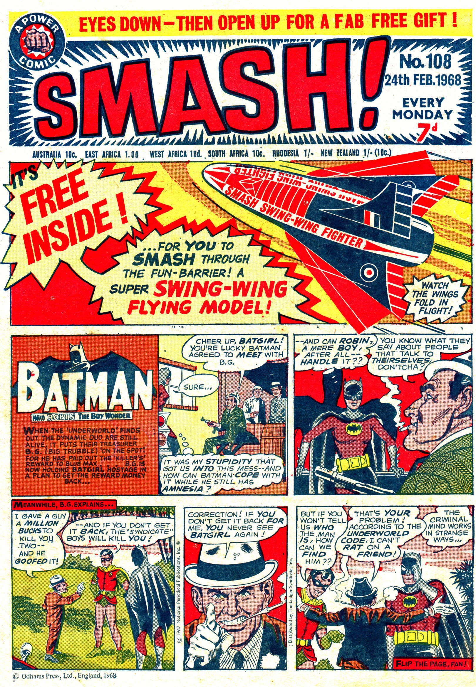 Read online Smash! (1966) comic -  Issue #108 - 1