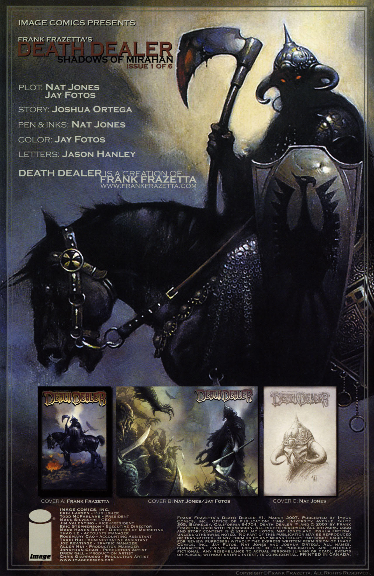Read online Frank Frazetta's Death Dealer comic -  Issue #1 - 3