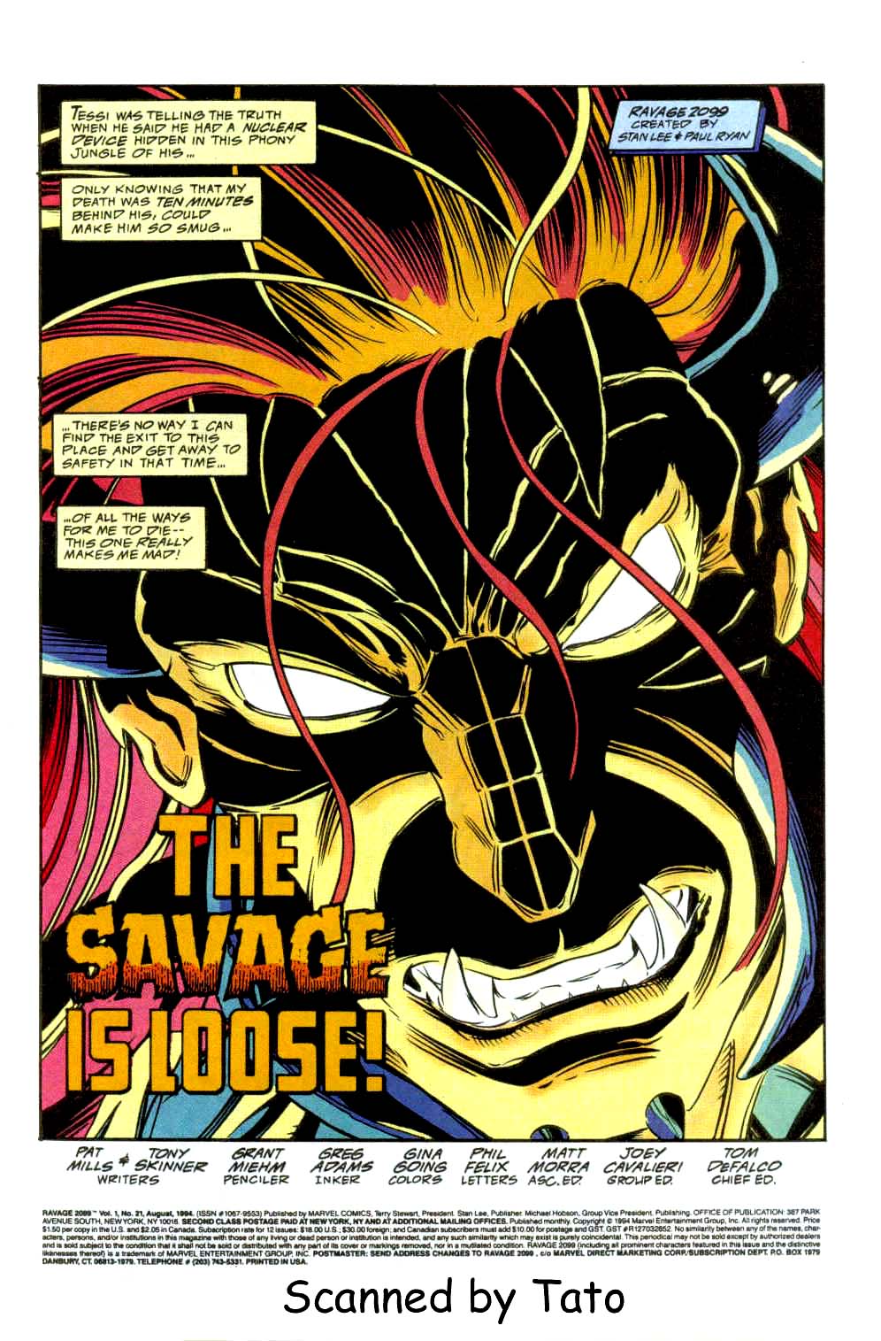 Read online Ravage 2099 comic -  Issue #21 - 2