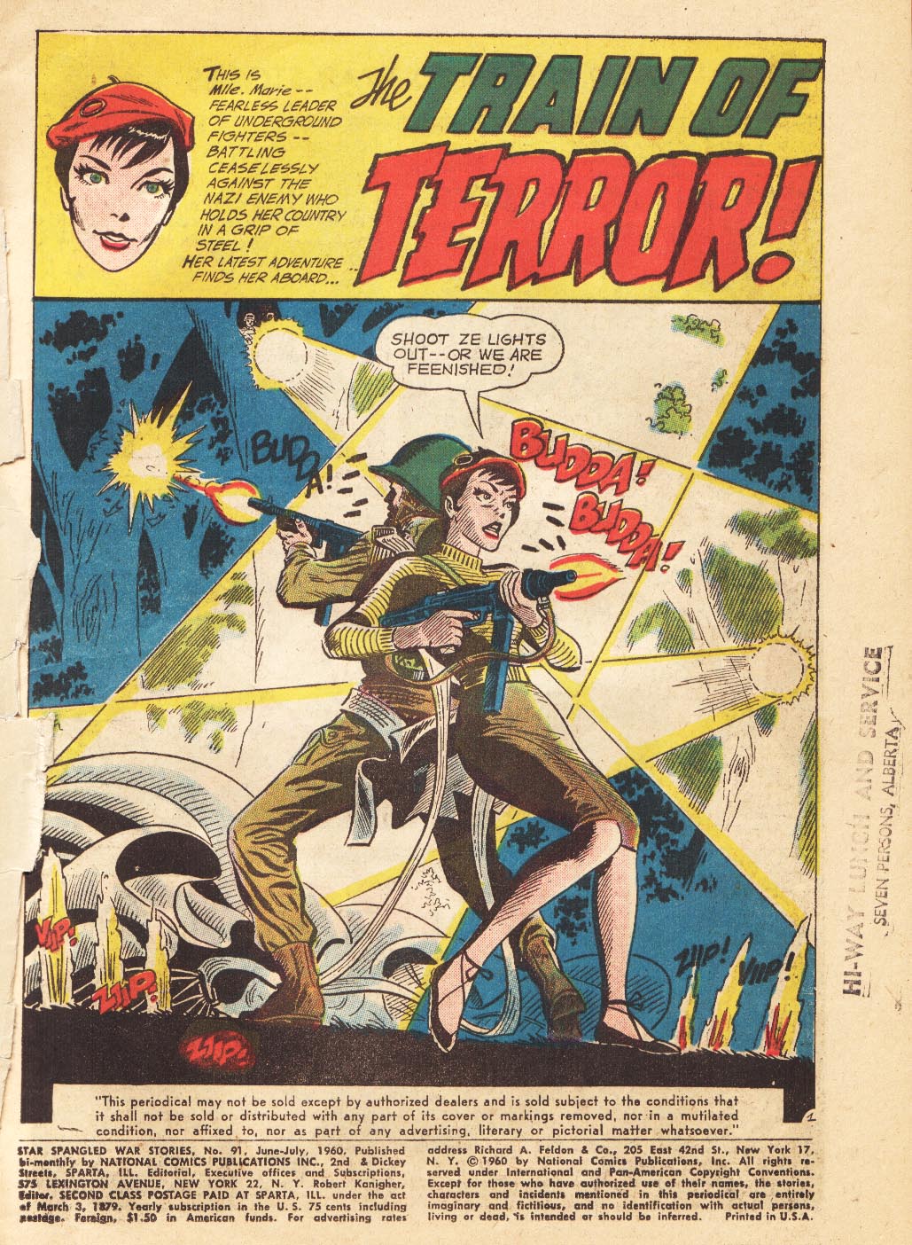 Read online Star Spangled War Stories (1952) comic -  Issue #91 - 2