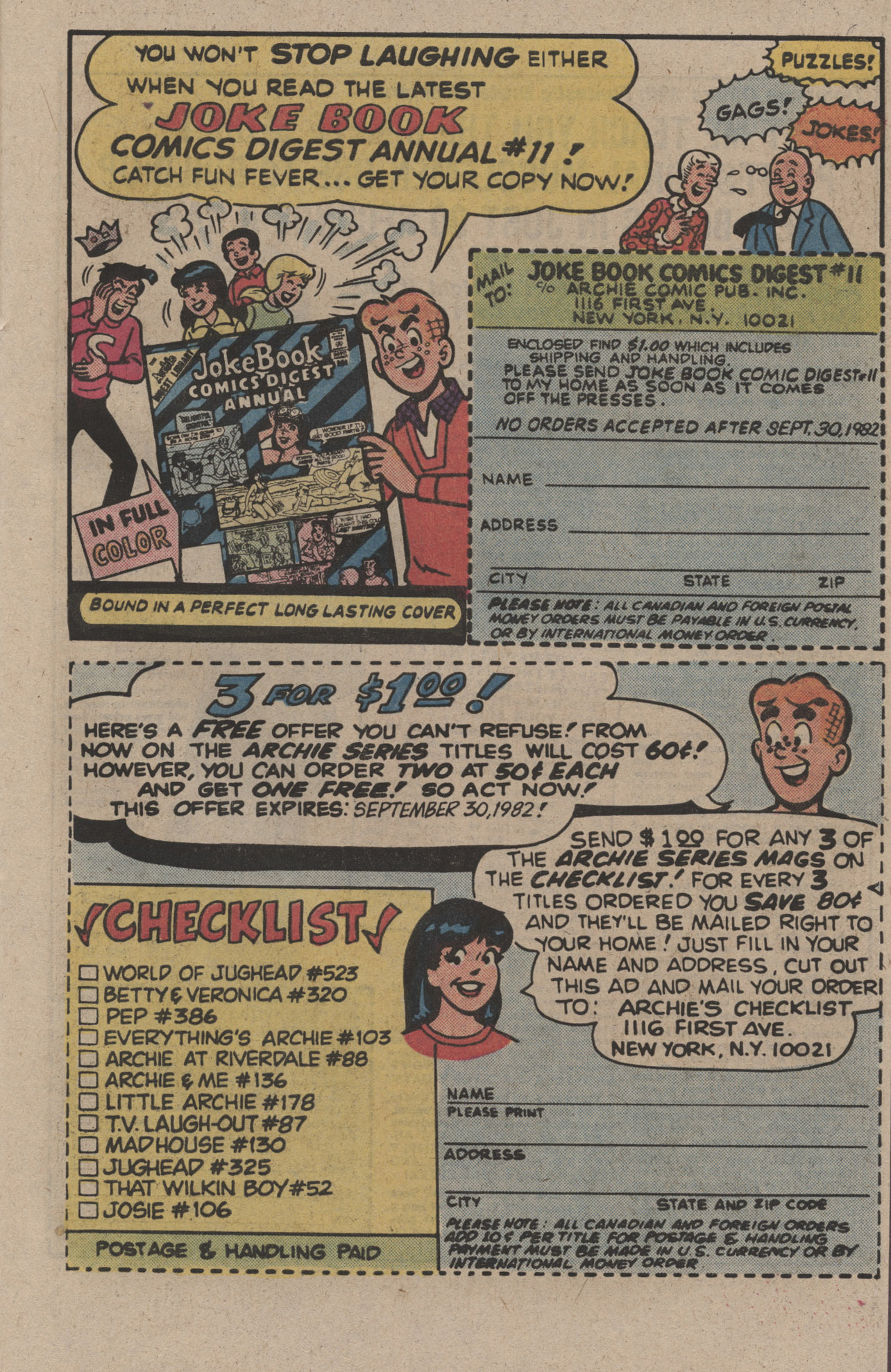 Read online Archie's Joke Book Magazine comic -  Issue #287 - 33
