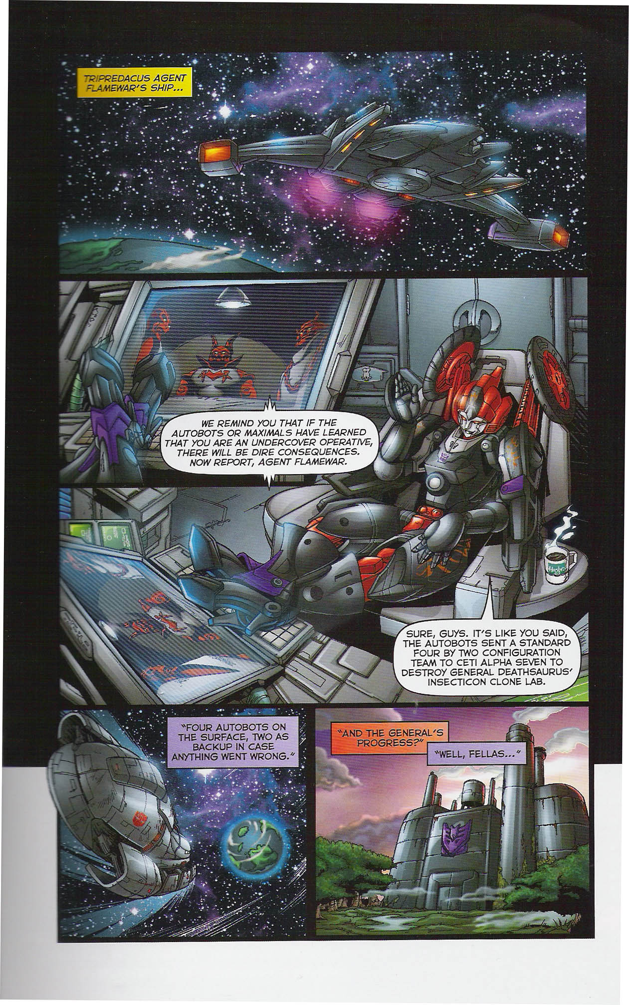Read online Transformers: Timelines comic -  Issue #0 Descent Into Evil - 3