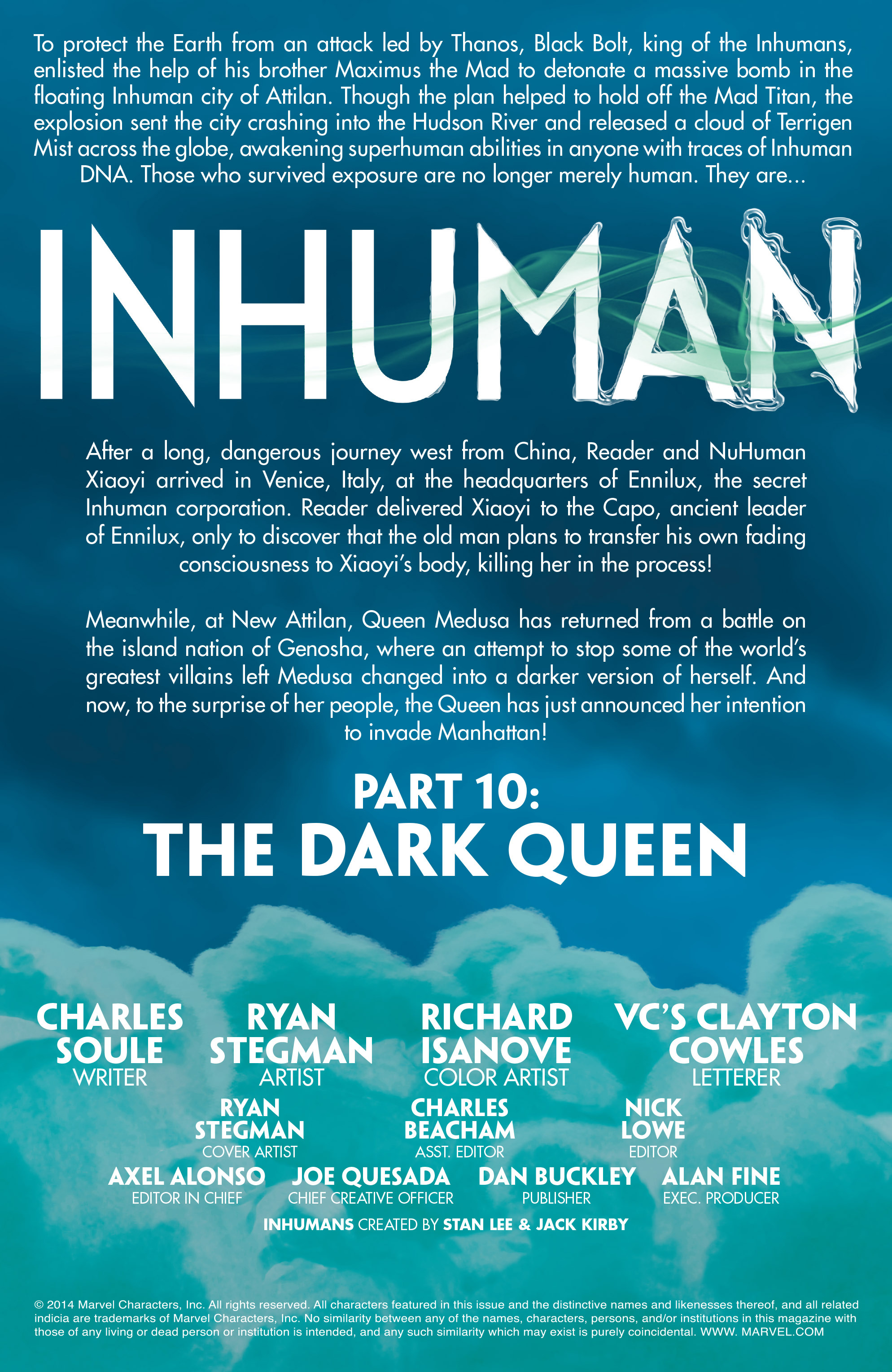 Read online Inhuman (2014) comic -  Issue #10 - 2