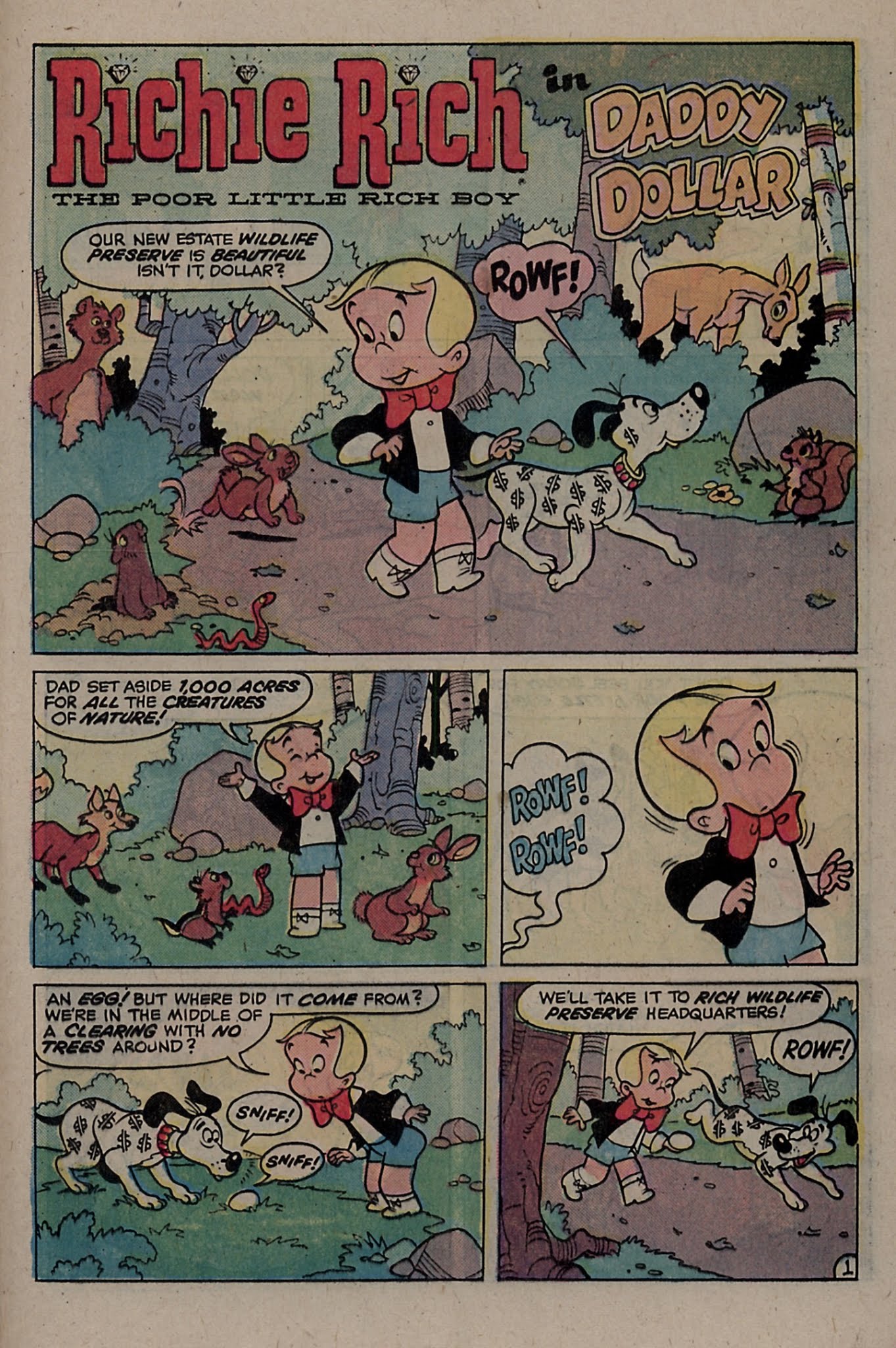 Read online Richie Rich & Dollar the Dog comic -  Issue #7 - 37
