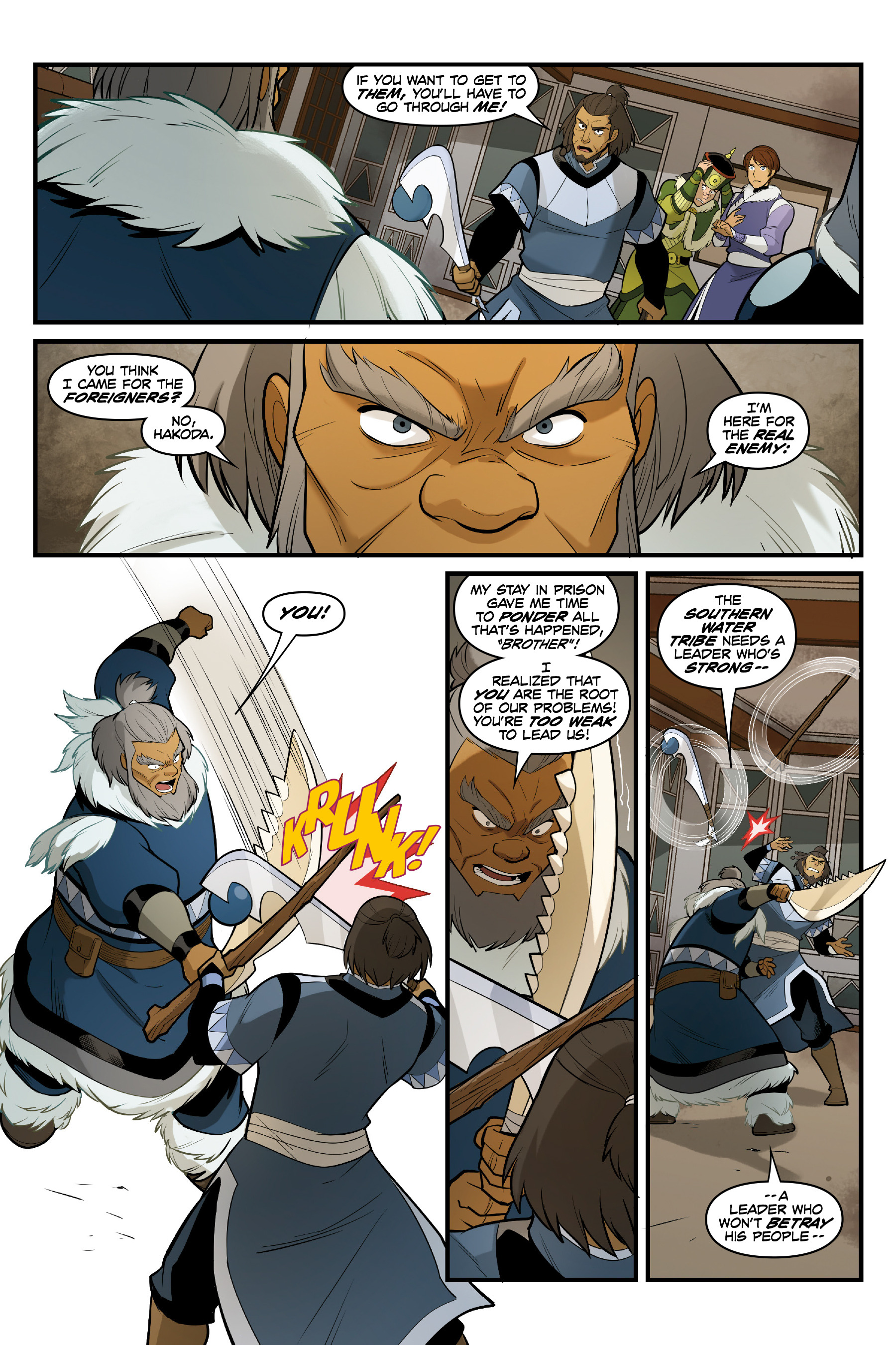 Read online Nickelodeon Avatar: The Last Airbender - North and South comic -  Issue #3 - 32