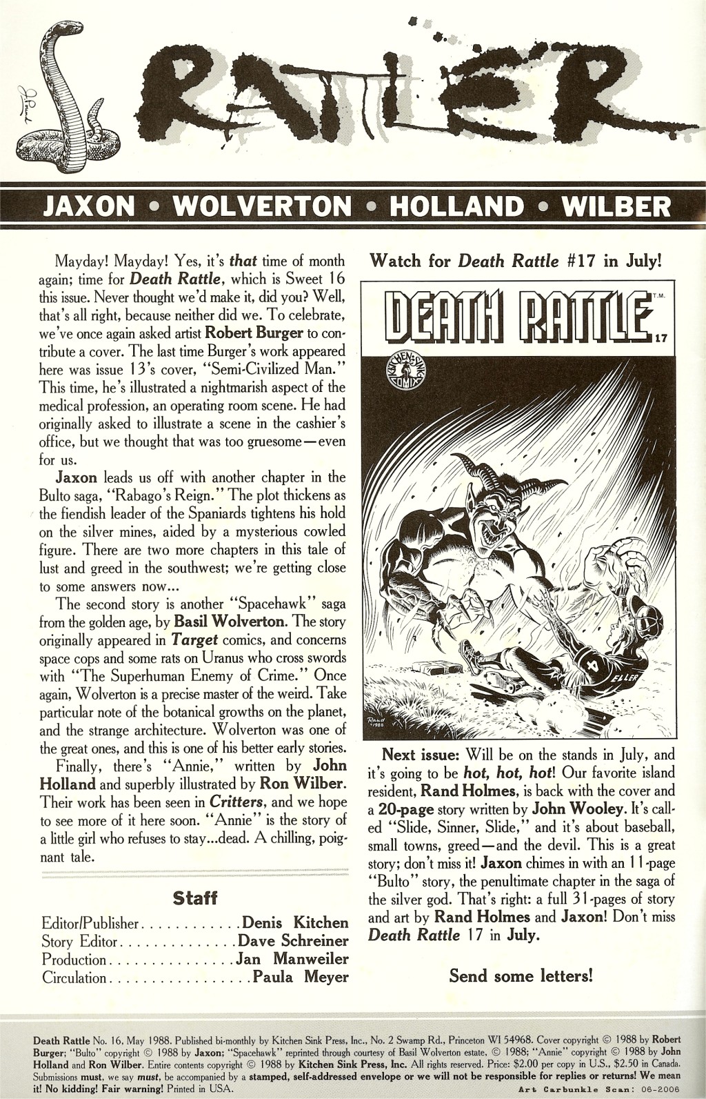 Read online Death Rattle comic -  Issue #16 - 2