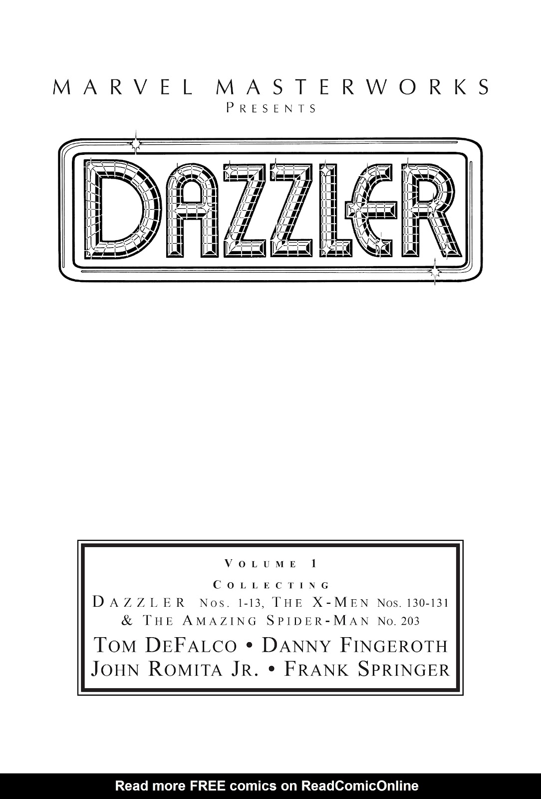 Marvel Masterworks: Dazzler issue TPB 1 (Part 1) - Page 2