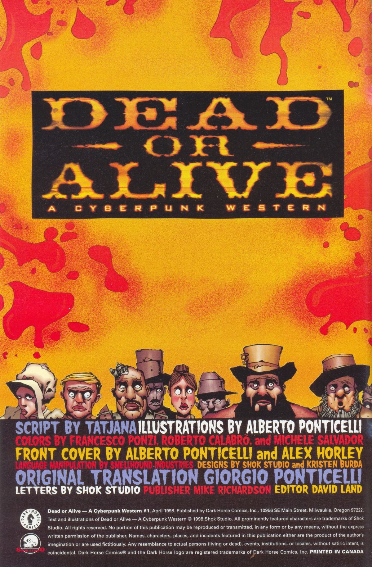 Read online Dead or Alive -- A Cyberpunk Western comic -  Issue #1 - 2