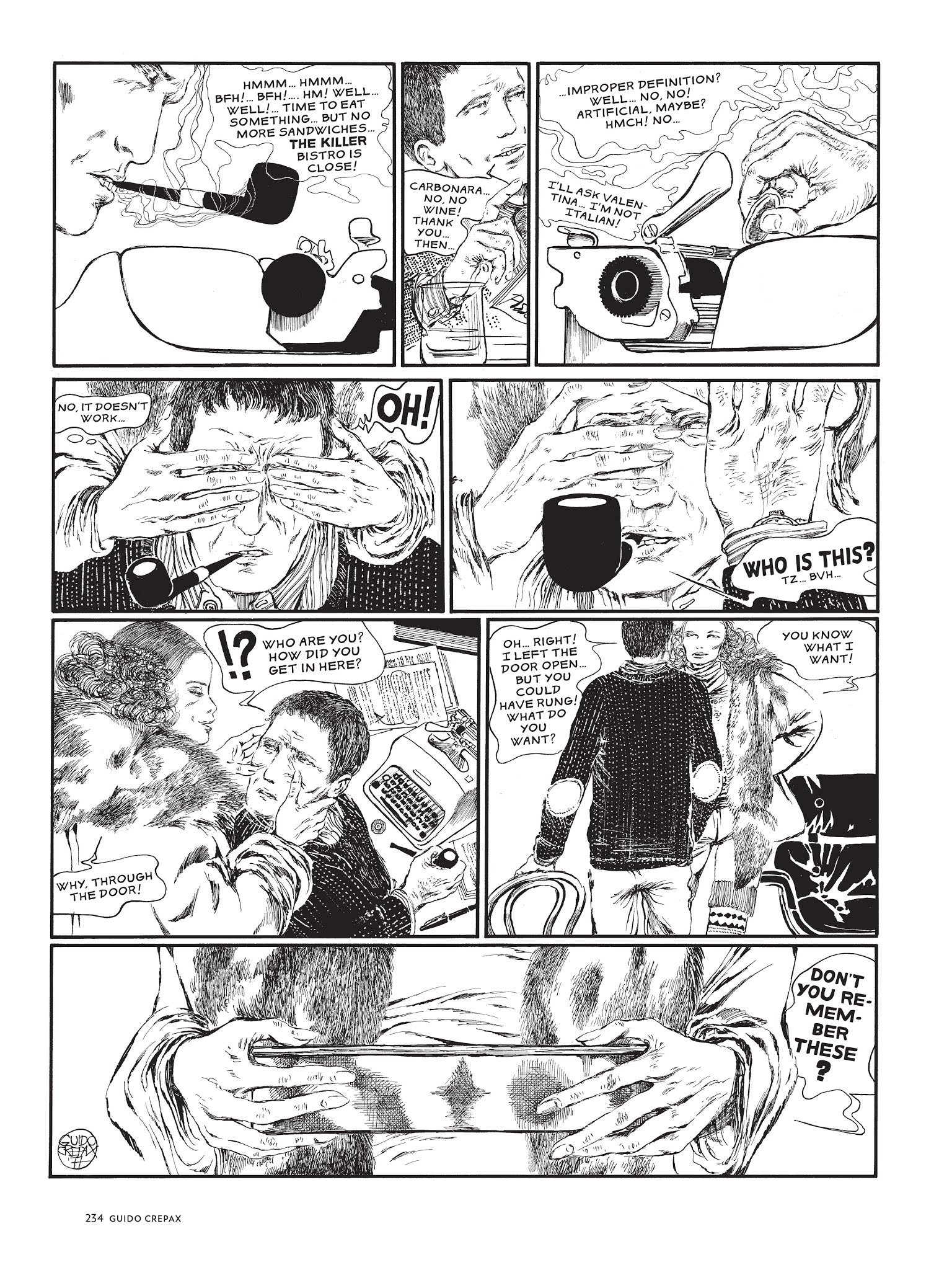 Read online The Complete Crepax comic -  Issue # TPB 3 - 223