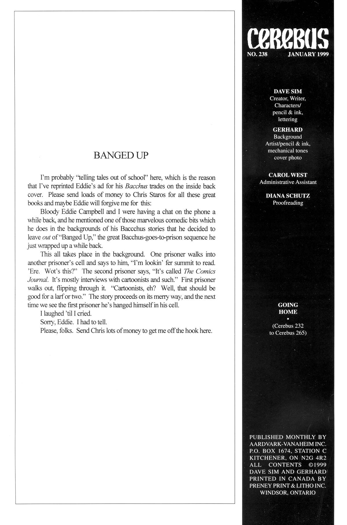 Read online Cerebus comic -  Issue #238 - 3