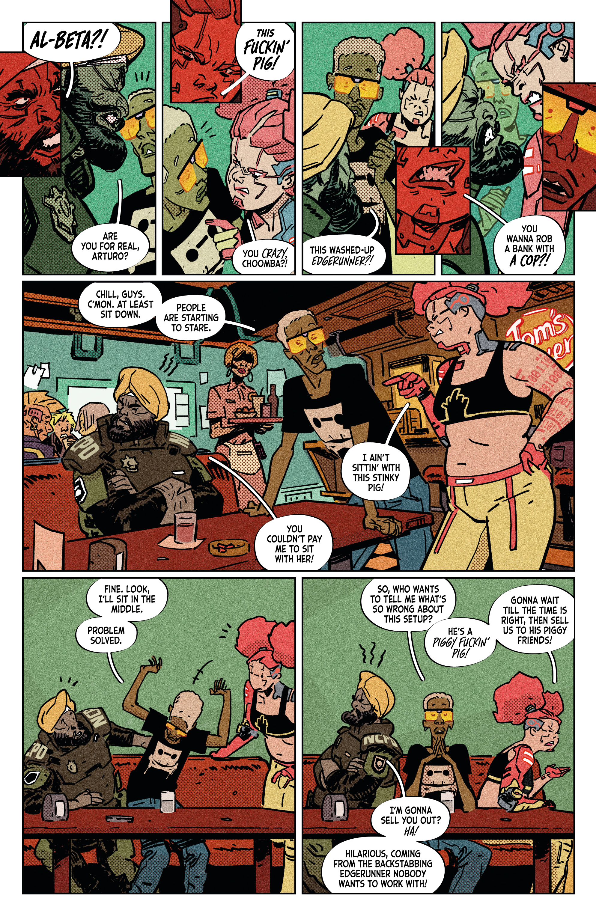 Read online Cyberpunk 2077: Blackout comic -  Issue #2 - 12