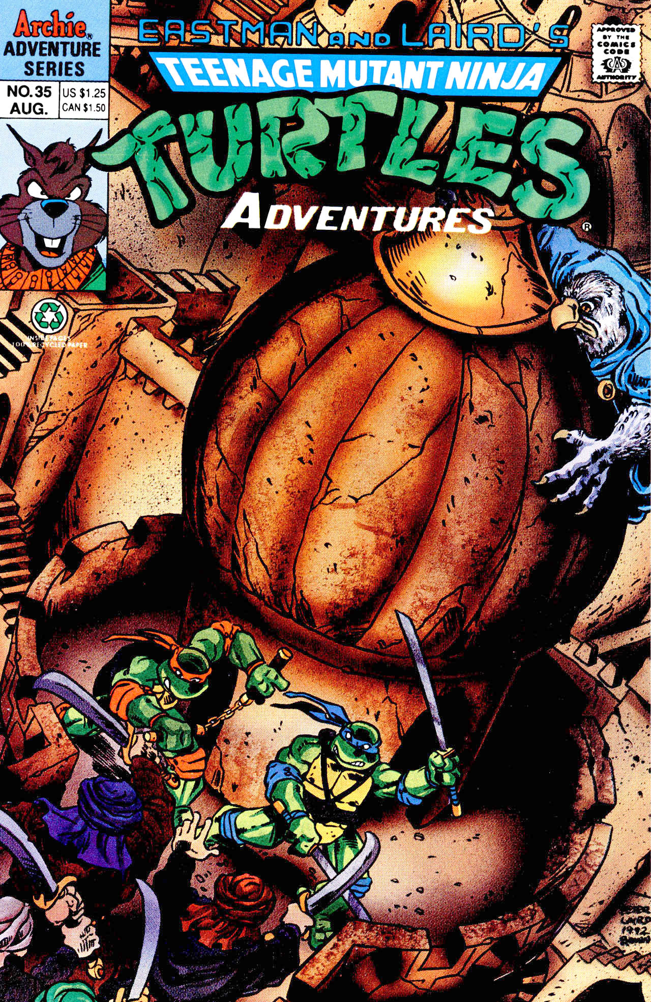 Read online Teenage Mutant Ninja Turtles Adventures (1989) comic -  Issue #35 - 1