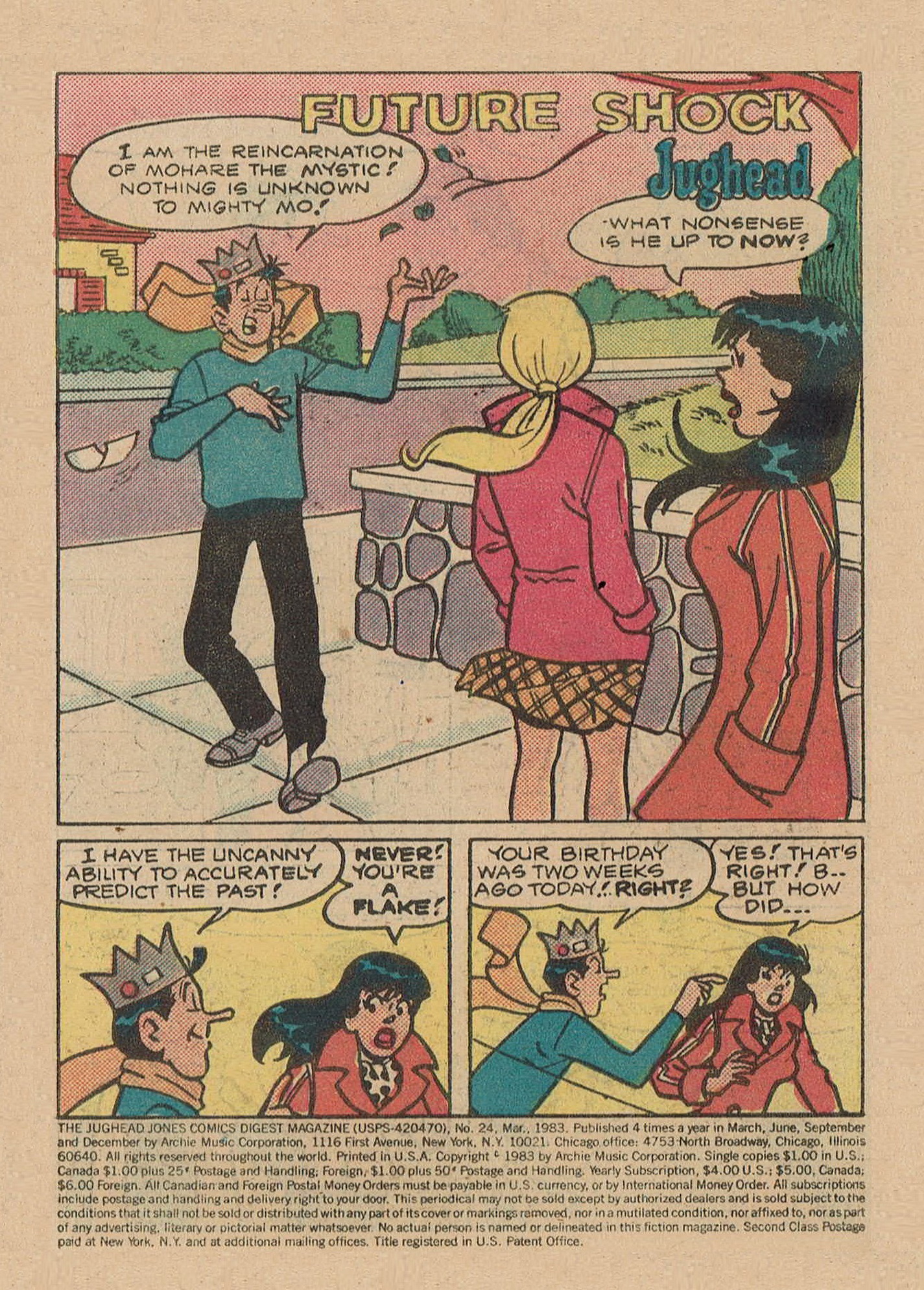 Read online Jughead Jones Comics Digest comic -  Issue #24 - 3