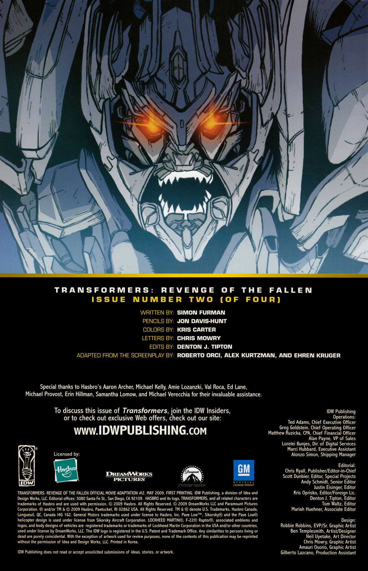 Read online Transformers: Revenge of the Fallen — Official Movie Adaptation comic -  Issue #2 - 3
