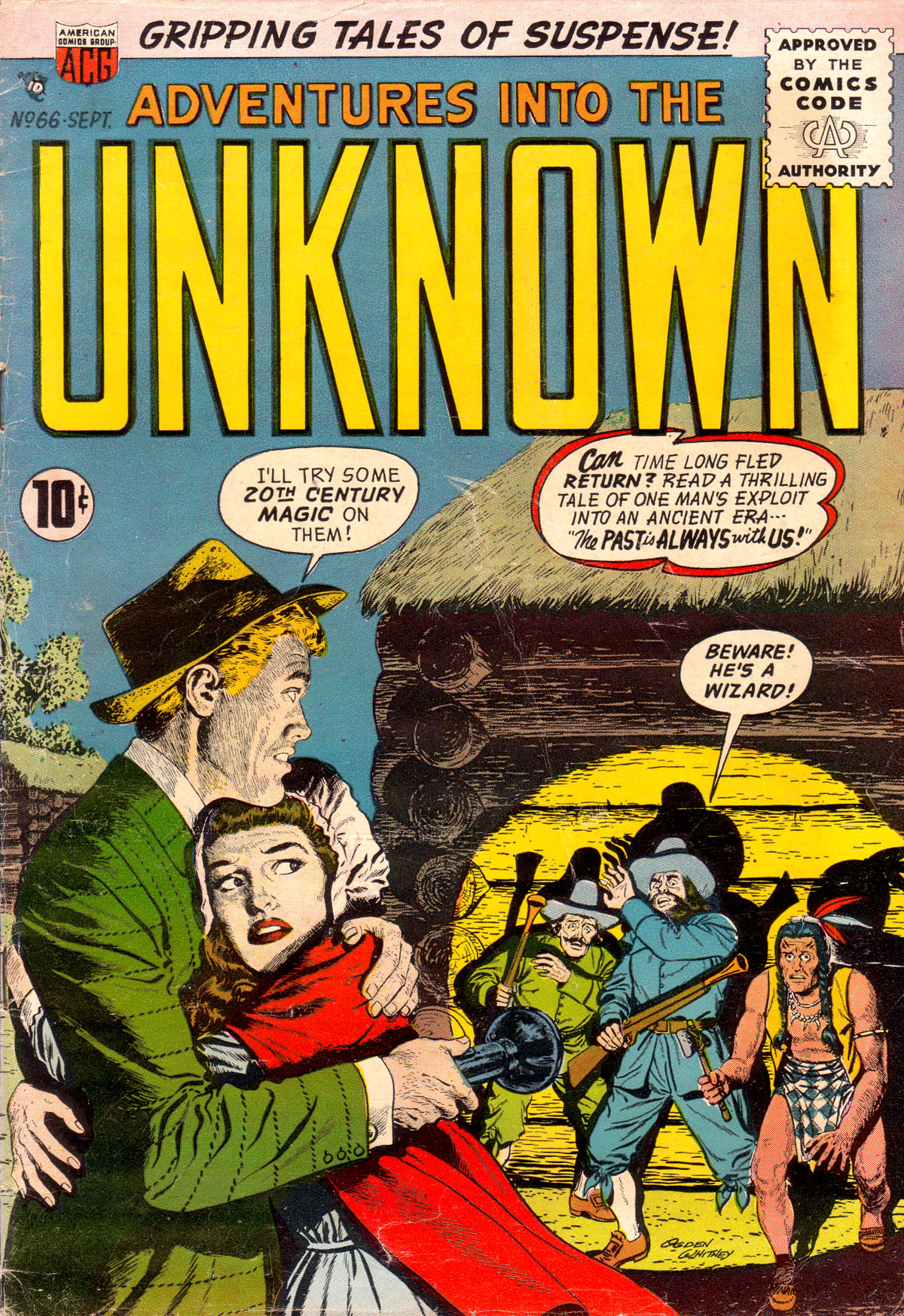 Read online Adventures Into The Unknown comic -  Issue #66 - 1