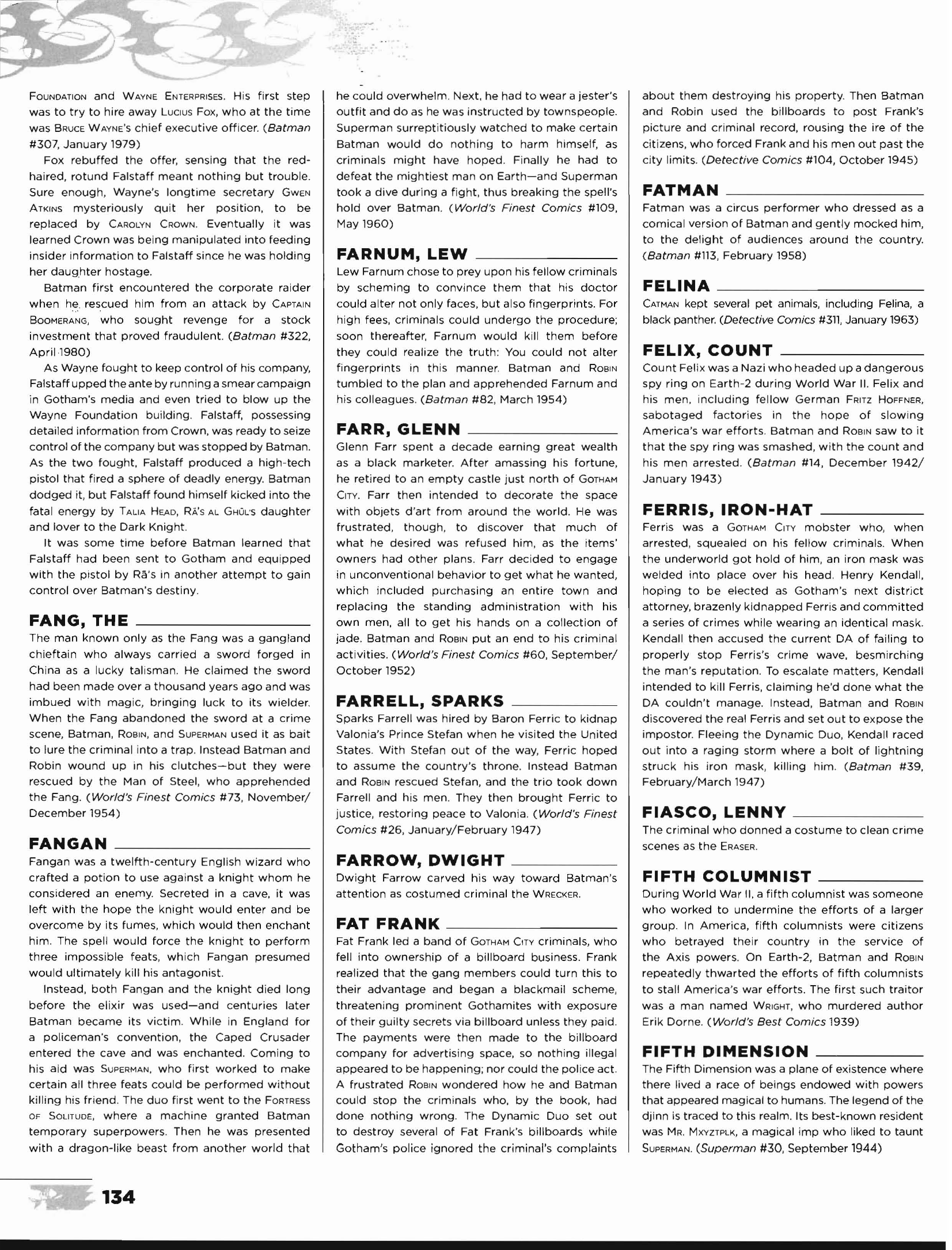 Read online The Essential Batman Encyclopedia comic -  Issue # TPB (Part 2) - 46