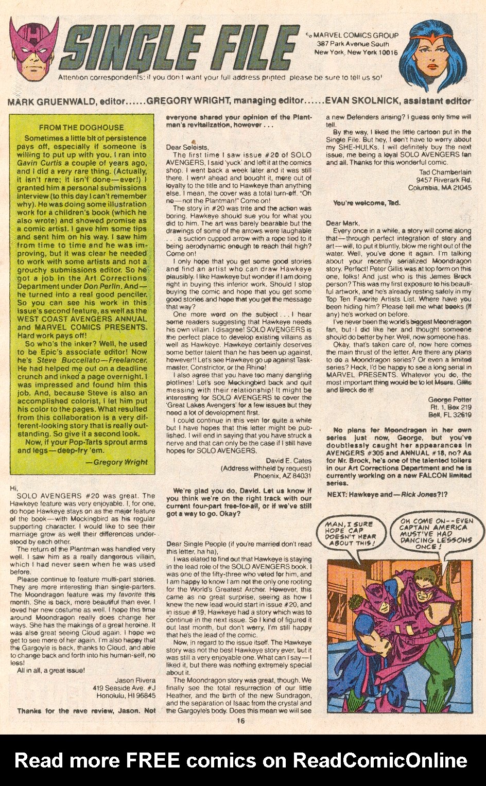 Read online Avengers Spotlight comic -  Issue #24 - 24