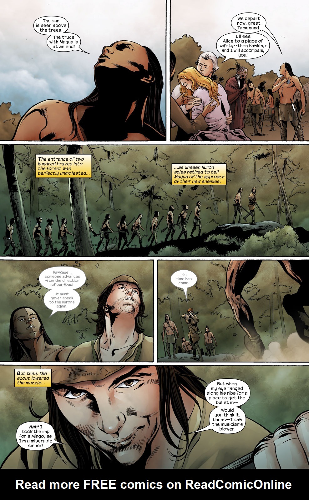 Read online The Last of the Mohicans comic -  Issue #6 - 7