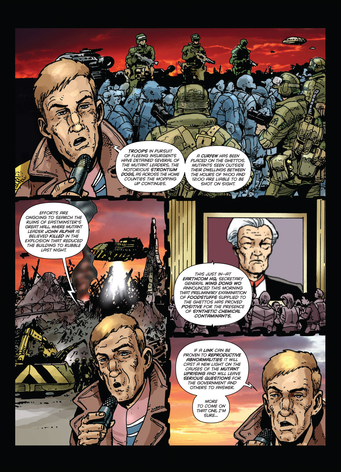 Read online Strontium Dog: The Life and Death of Johnny Alpha: Dogs of War comic -  Issue # TPB - 131