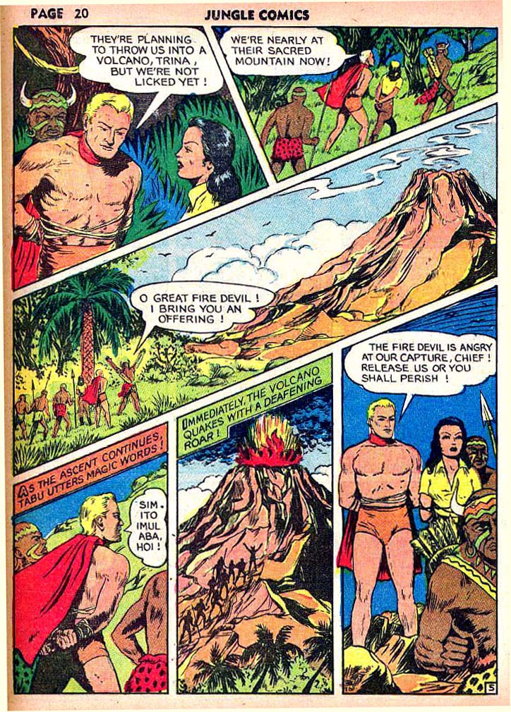 Read online Jungle Comics comic -  Issue #22 - 22