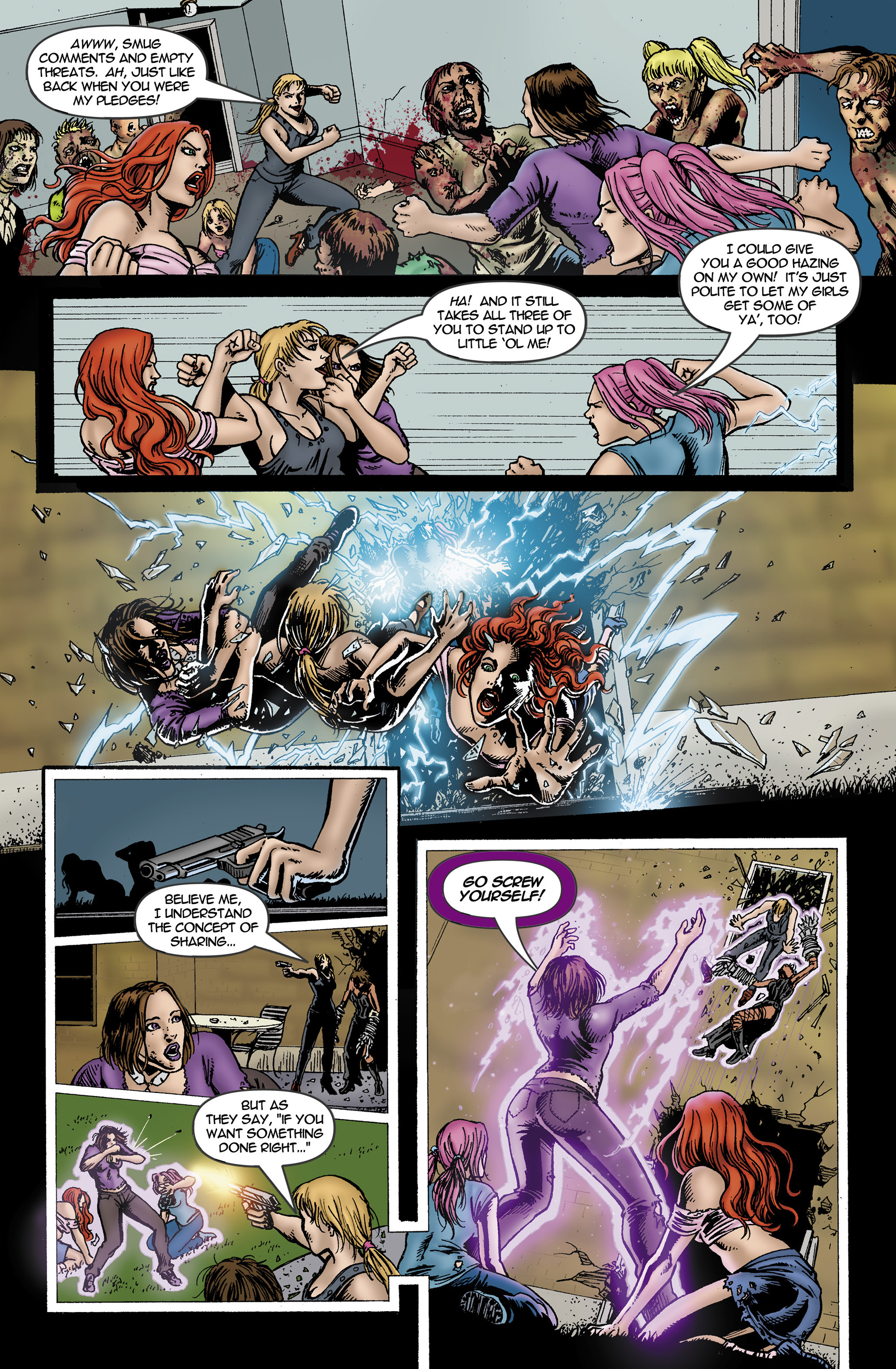 Read online Chaos Campus: Sorority Girls Vs. Zombies comic -  Issue #15 - 17