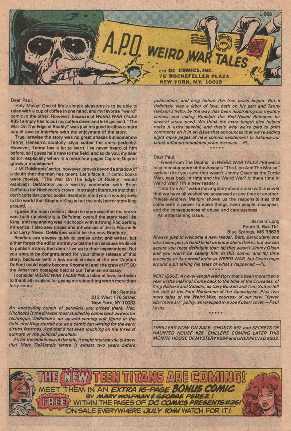 Read online Weird War Tales (1971) comic -  Issue #91 - 34