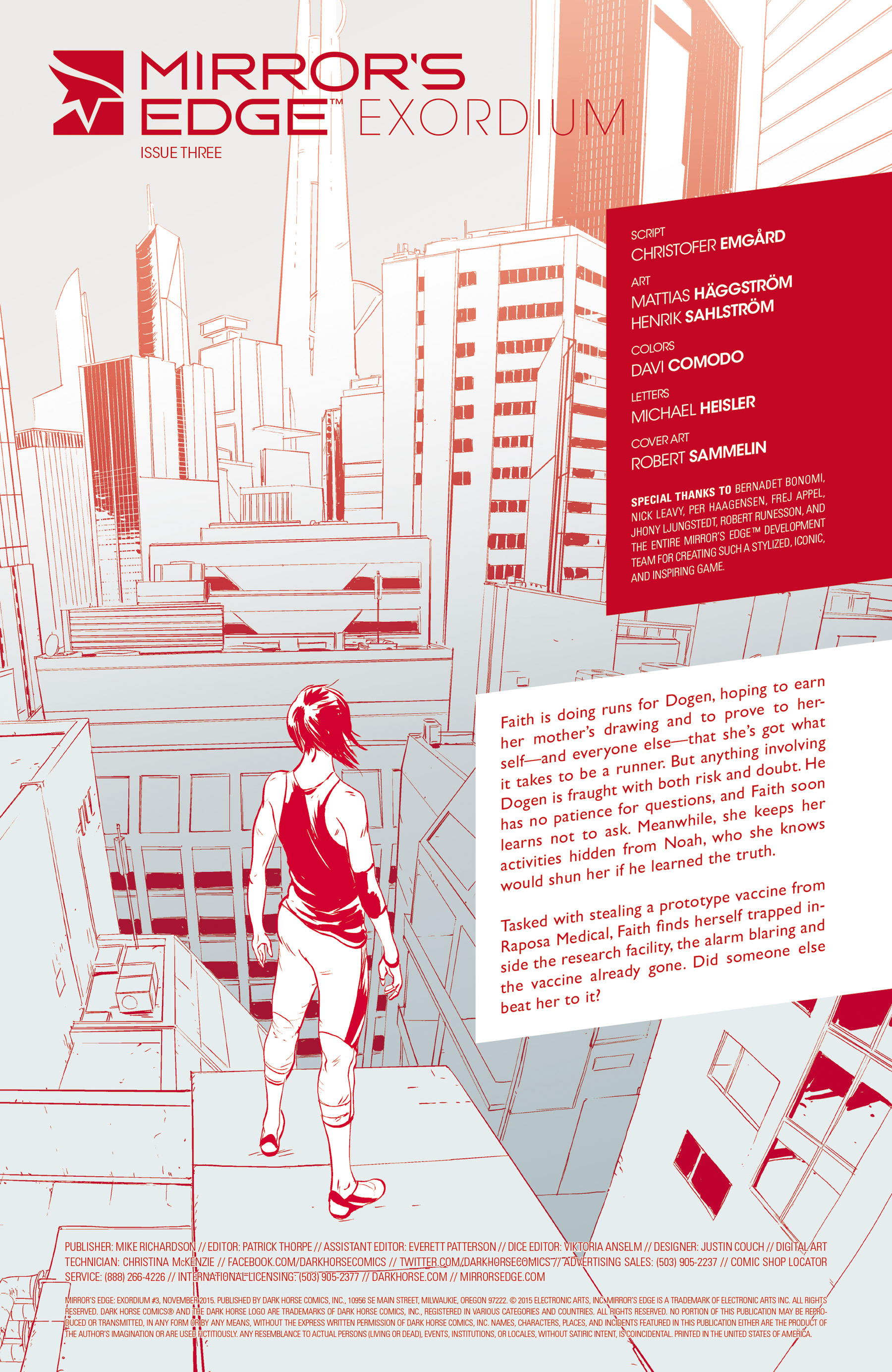Read online Mirror's Edge: Exordium comic -  Issue #3 - 2
