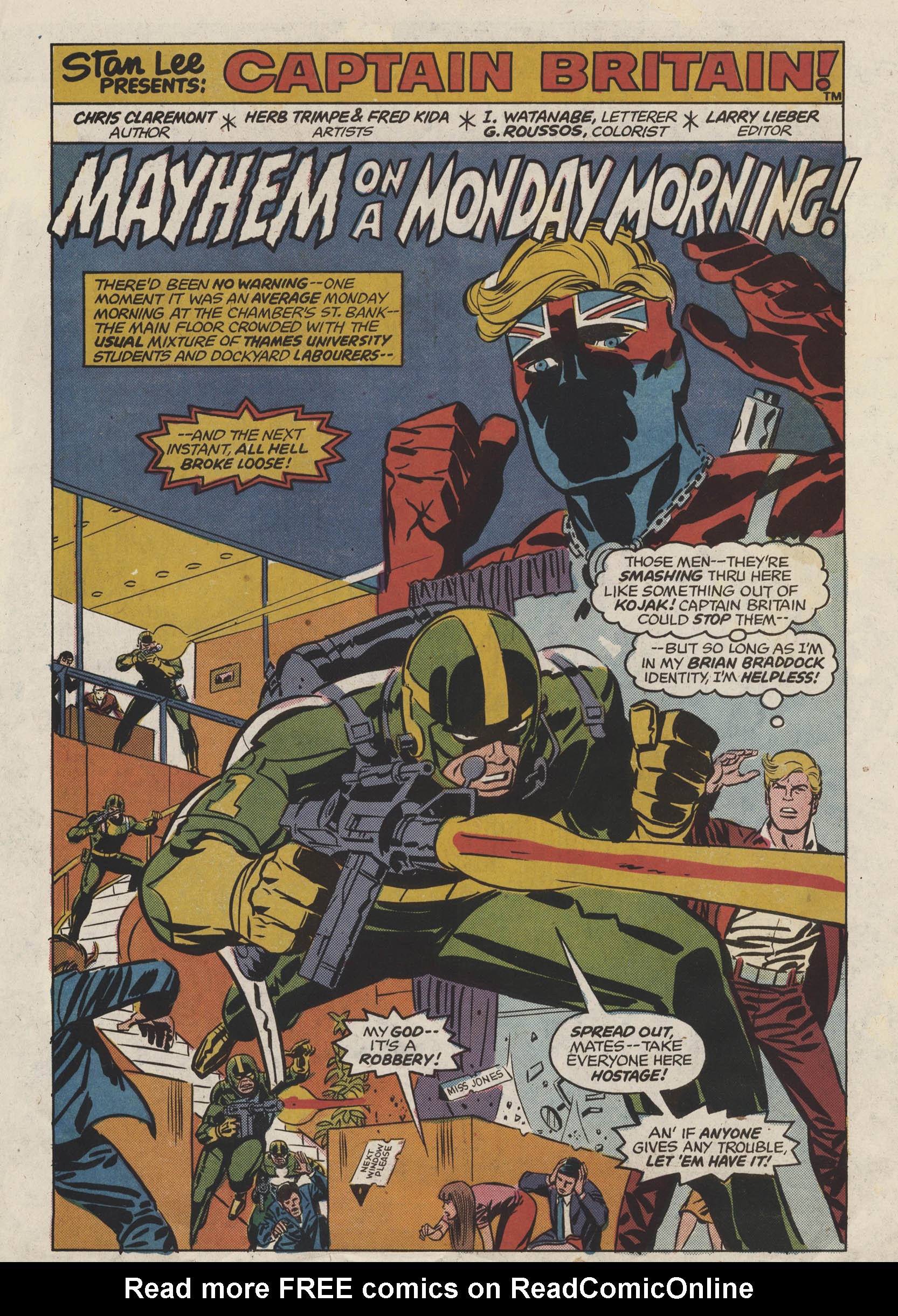 Read online Captain Britain (1976) comic -  Issue #3 - 2