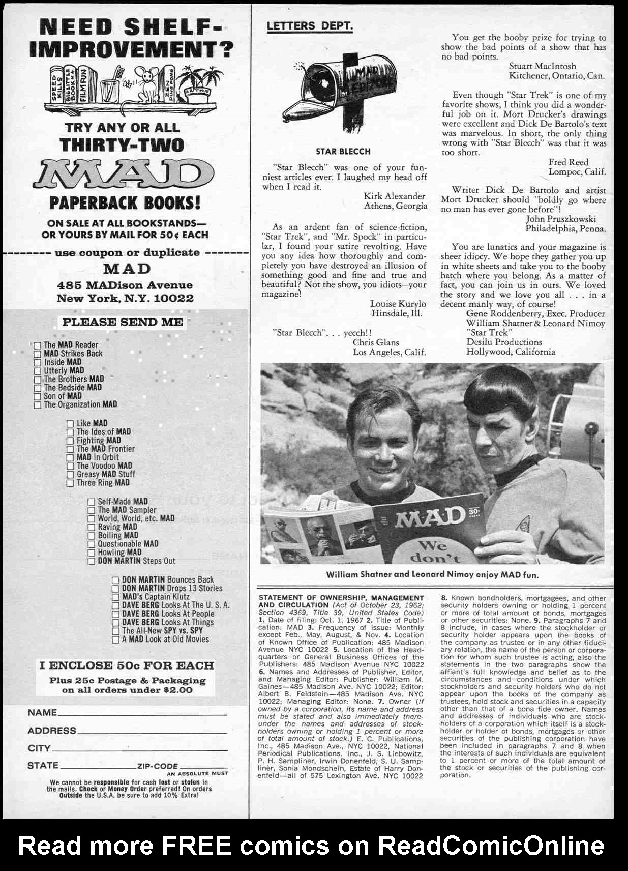 Read online MAD comic -  Issue #117 - 4