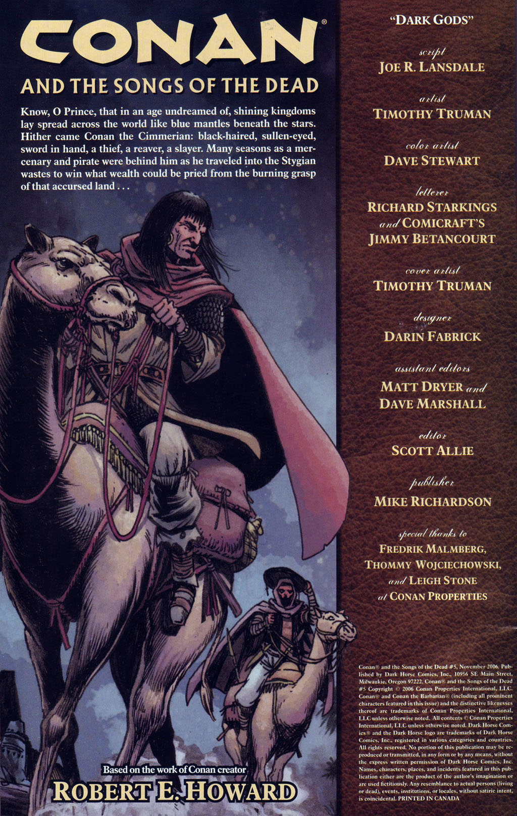 Read online Conan and the Songs of the Dead comic -  Issue #5 - 2