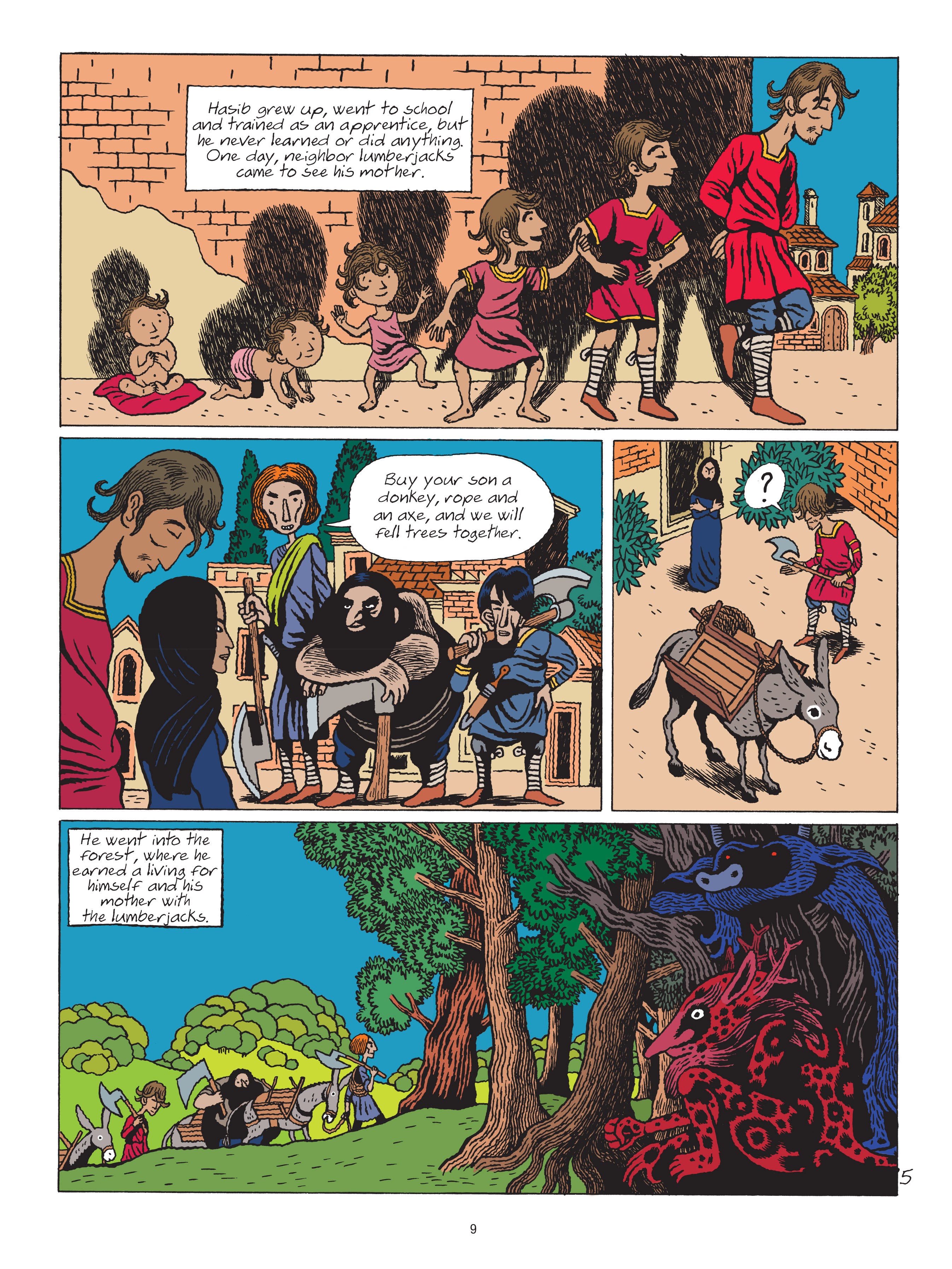 Read online A Tale of a Thousand and One Nights: HASIB & the Queen of Serpents comic -  Issue # TPB - 9