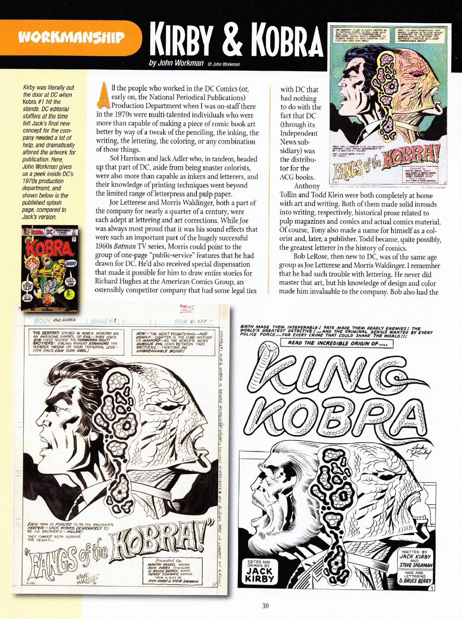 Read online The Jack Kirby Collector comic -  Issue #62 - 41