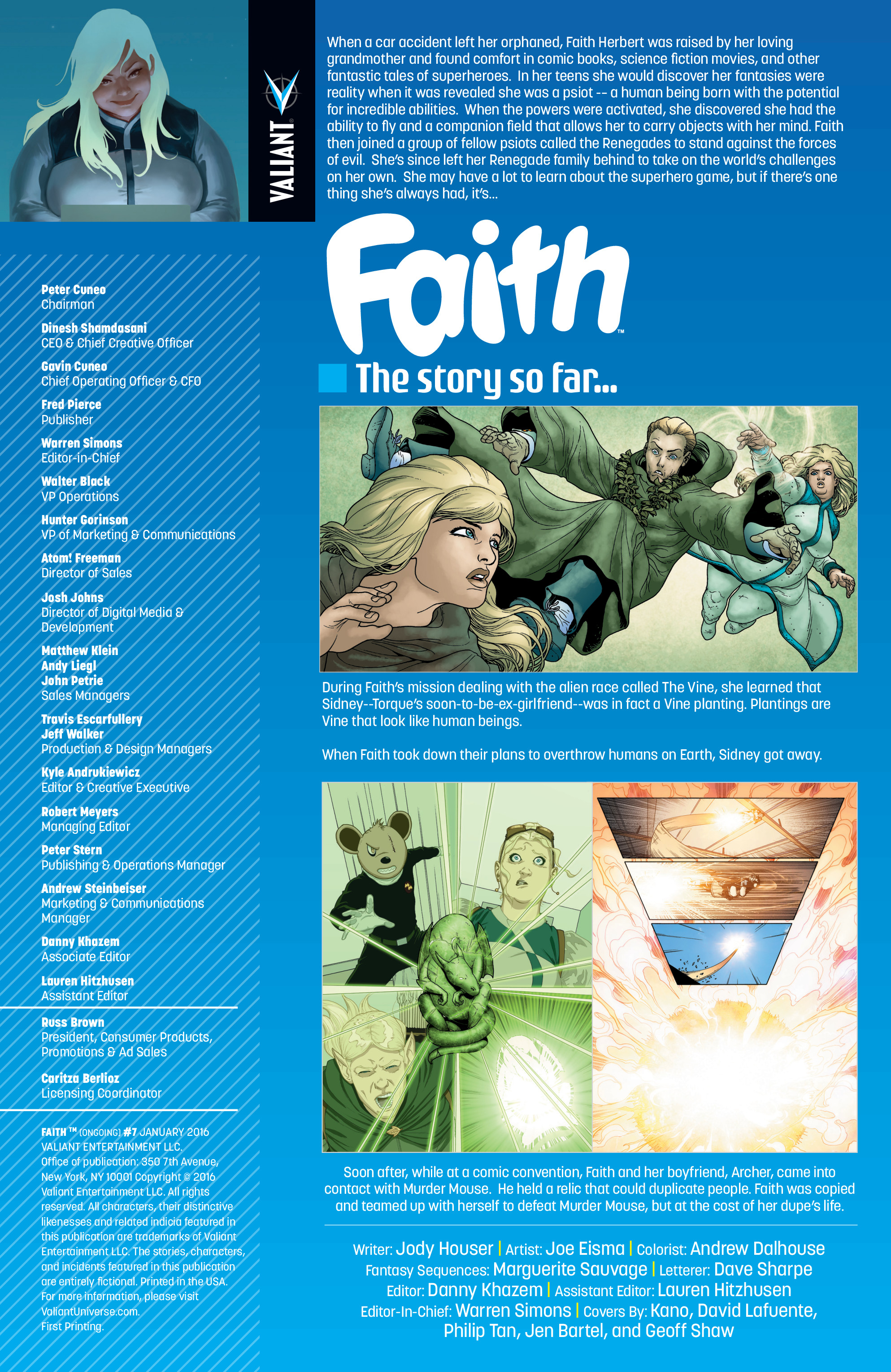 Read online Faith (II) comic -  Issue #7 - 2